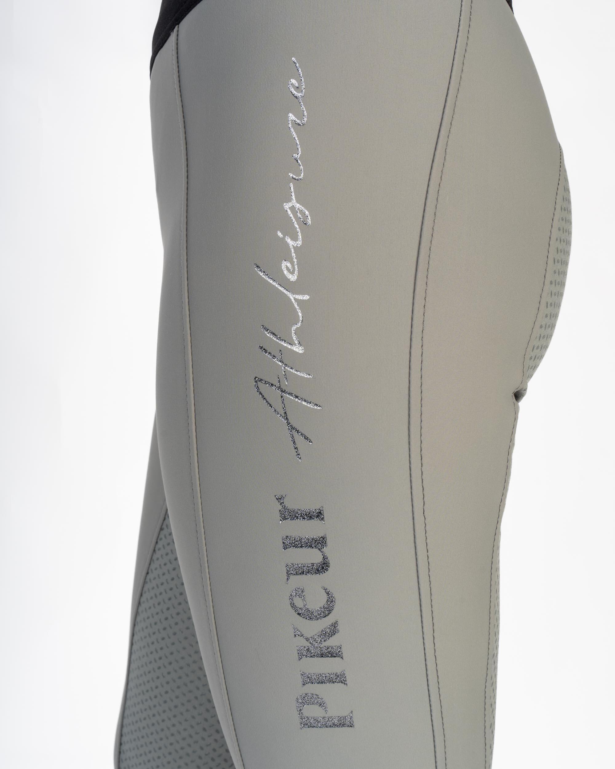 Reitleggings Damen Gia Athleisure Vollgrip grau 2/6