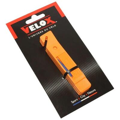 Set di 3 leve per pneumatici da bicicletta con estrattore a pietra focaia Velox