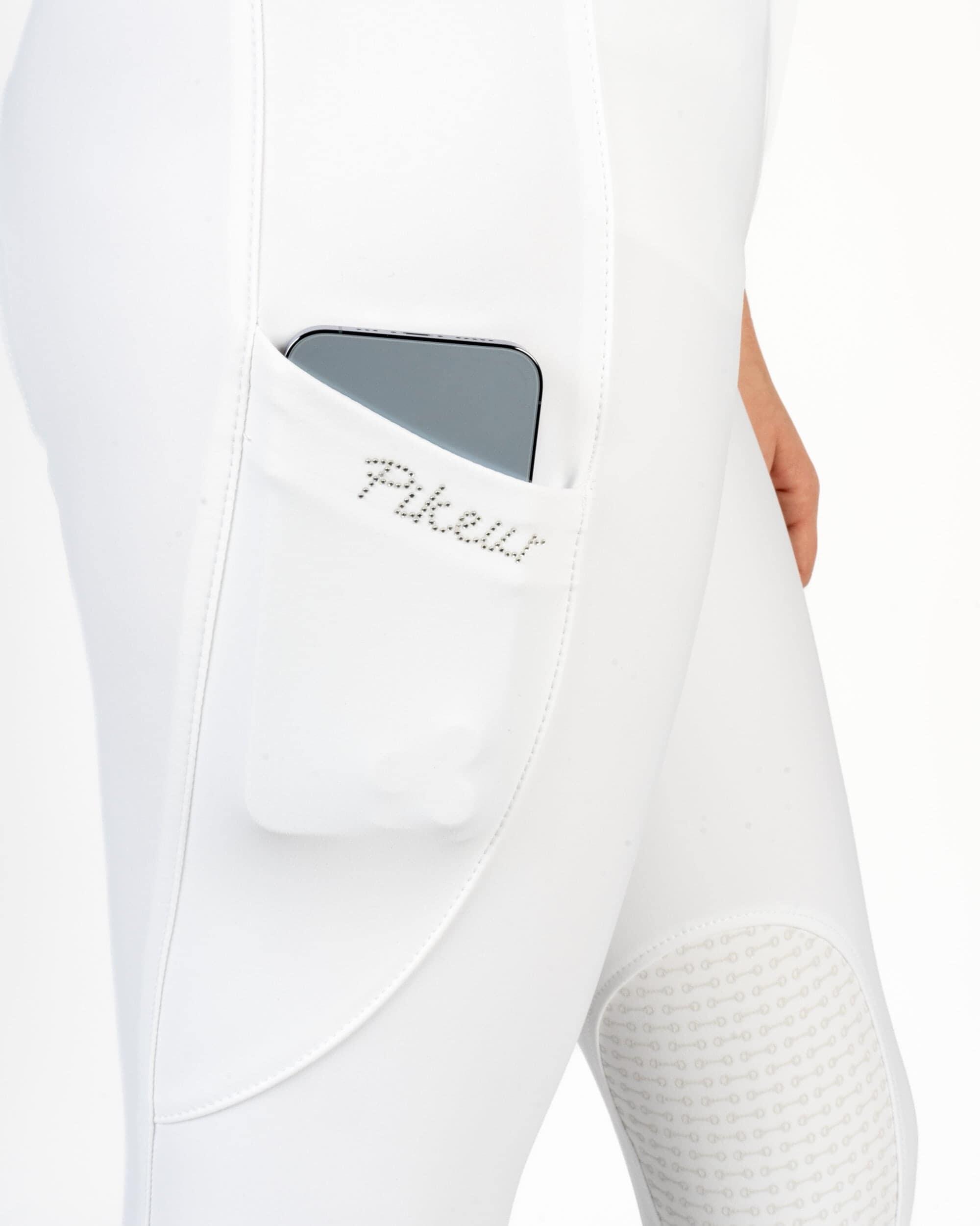 Reithose Damen Laure Kniegrip weiß 5/6