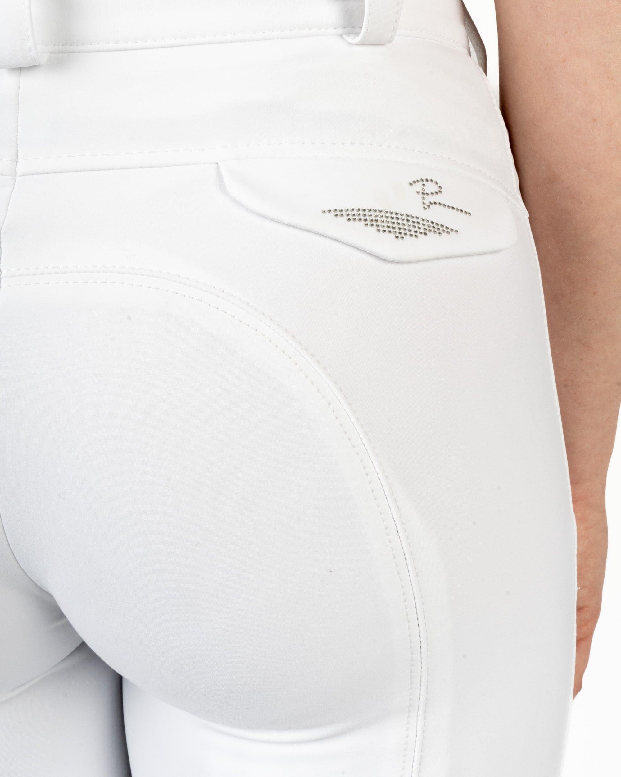 Reithose Damen Laure Kniegrip weiß 4/6