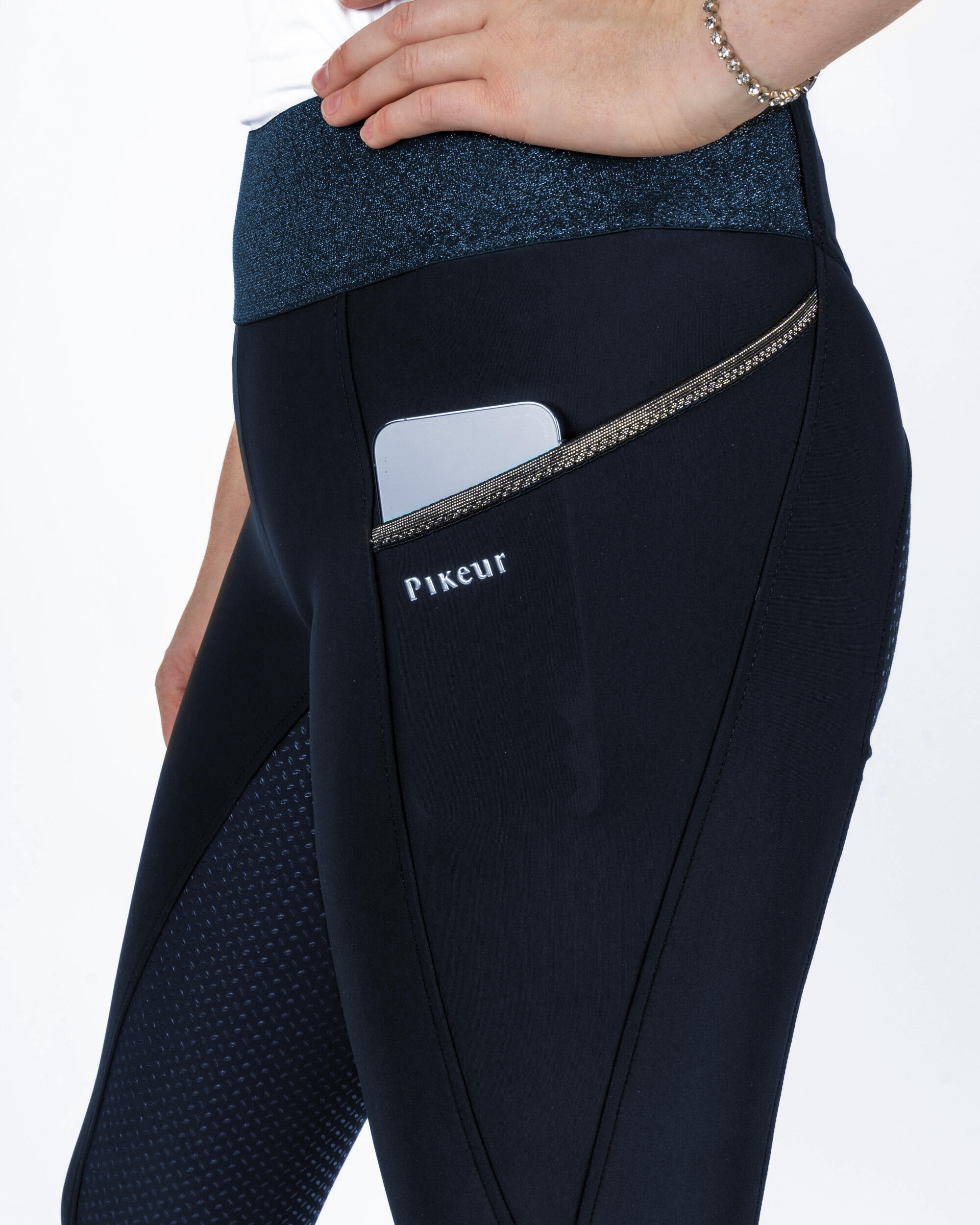 Reithose Damen Hanne Athleisure Vollgrip nightblue 2/5