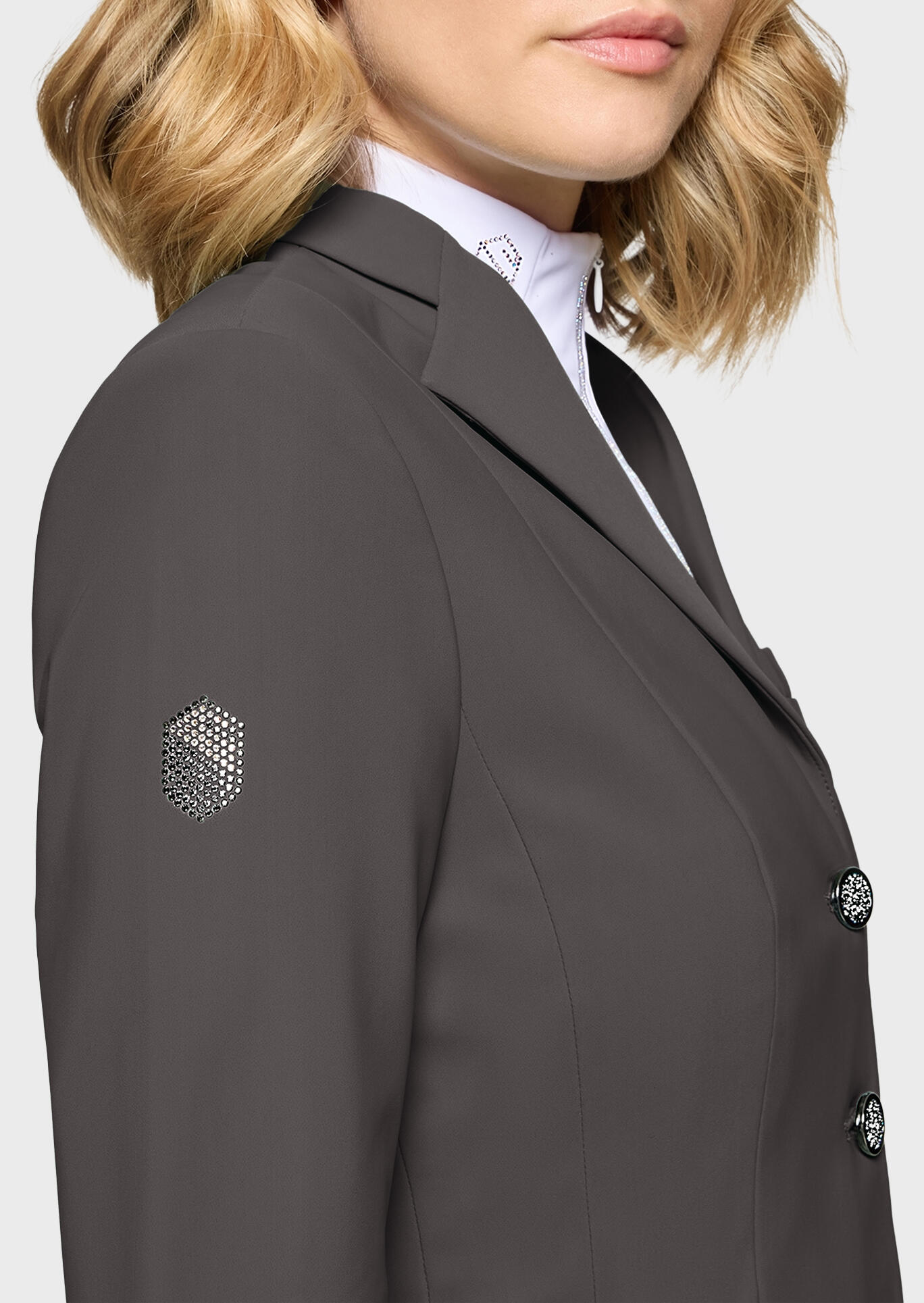 Turnierjacket Damen Victorine Crystal Fabric magnet 3/3