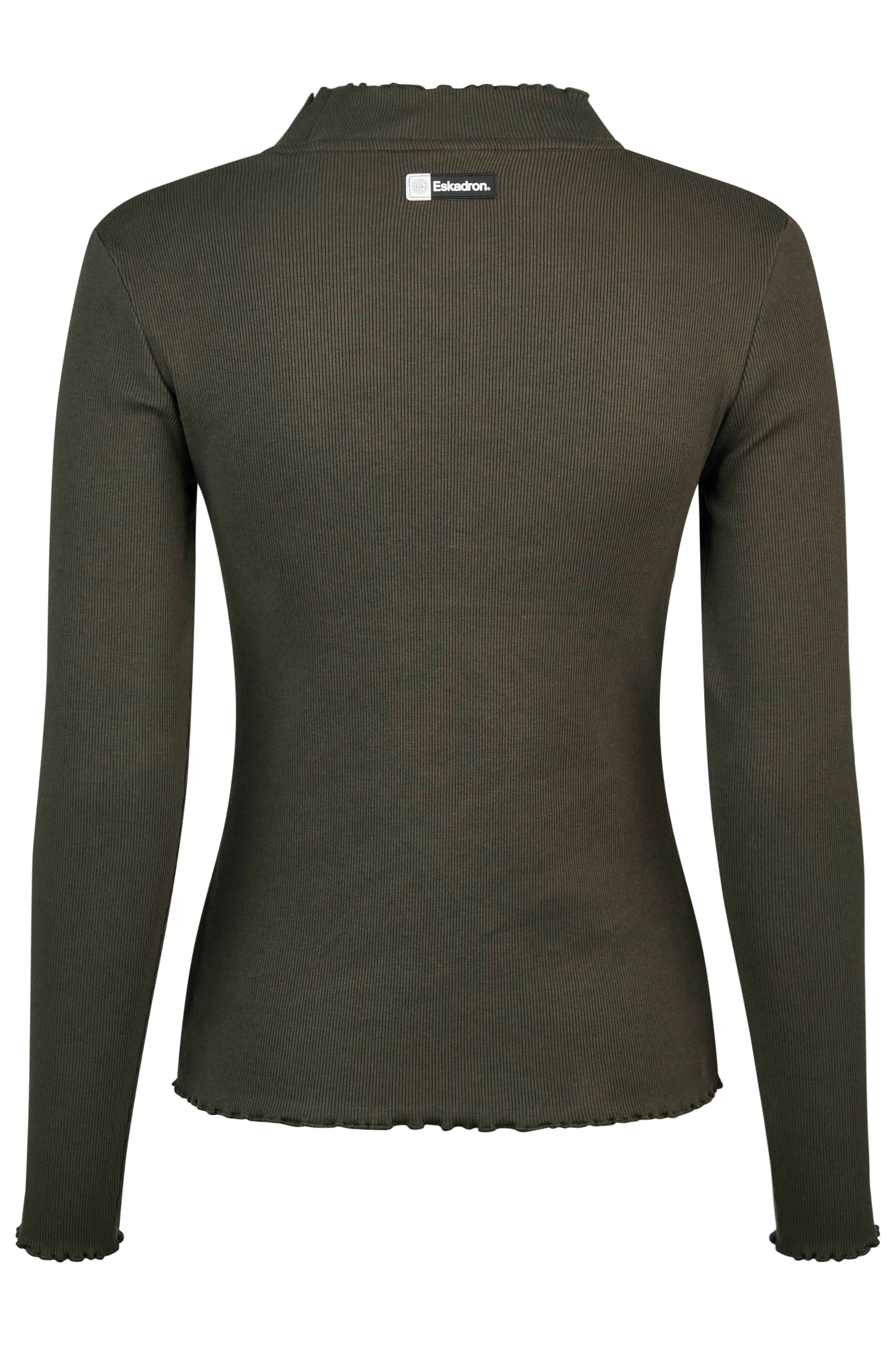 Rollkragenshirt Damen Rib Dynamic deep green 4/7