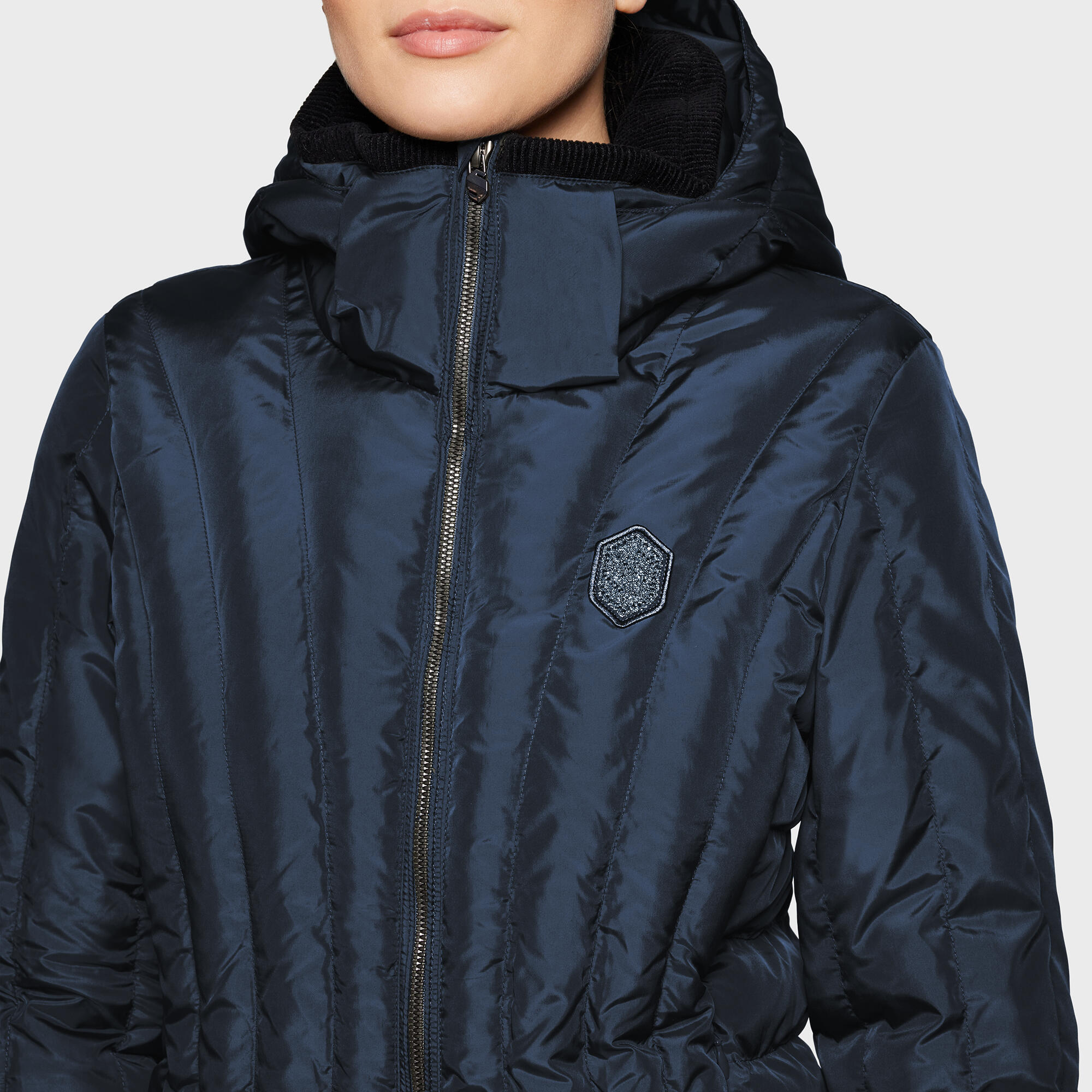 Jacke Damen Courchevel dunkelblau 3/3