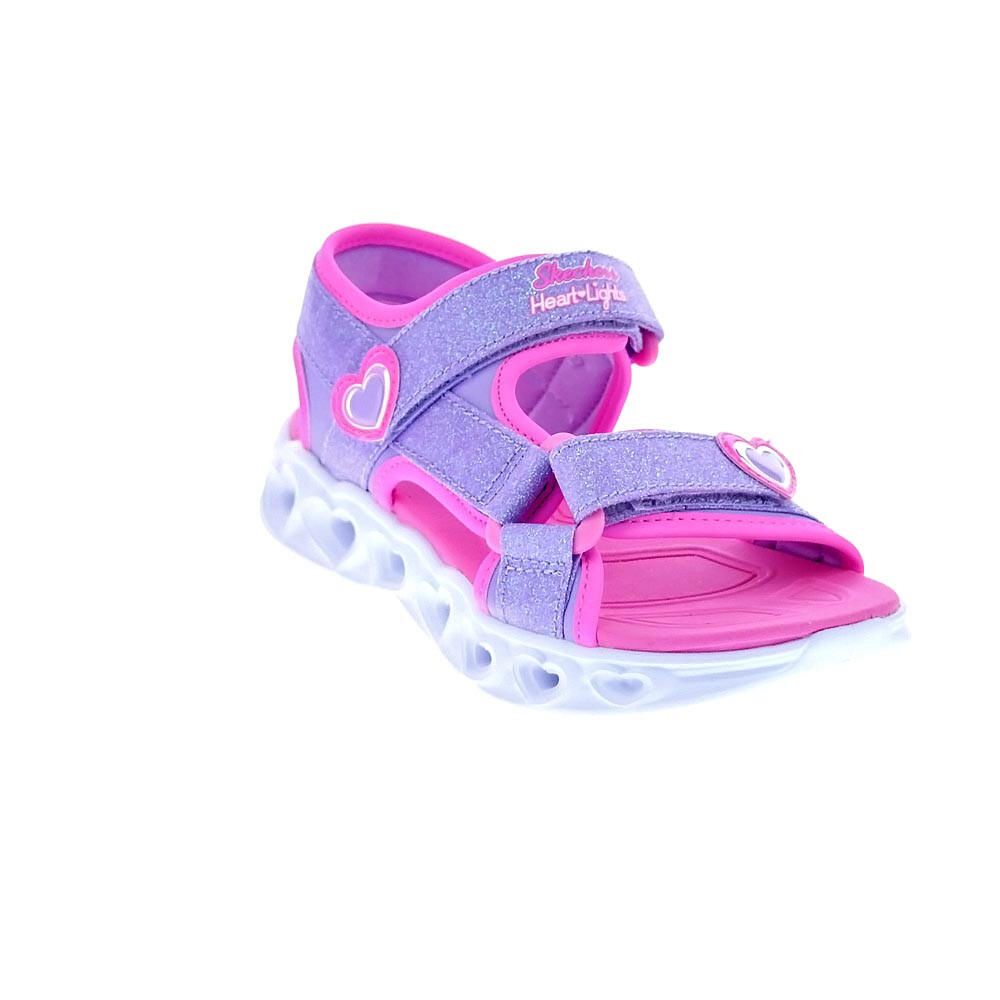 Sandalias SKECHERS  Heart Lights Violeta  Niños 4/4