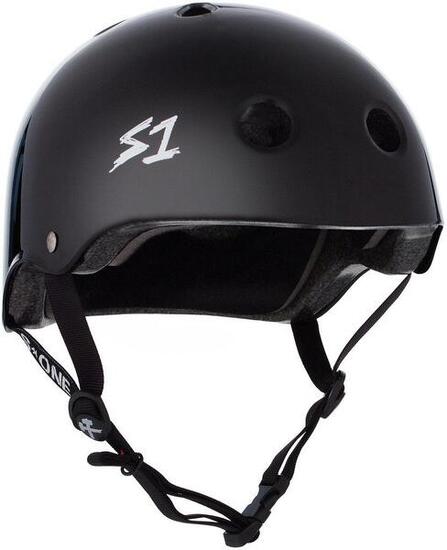 Casque de Protection Skateboard - Taille XXXL - Finition Noire Brillante