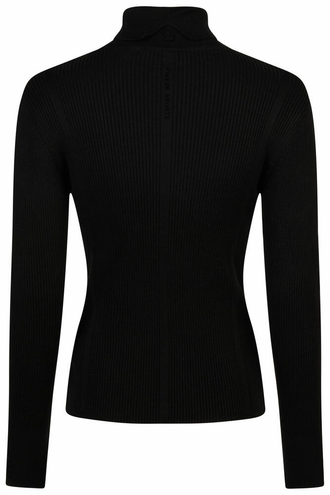 Rollkragenpullover Damen Sports schwarz 2/4