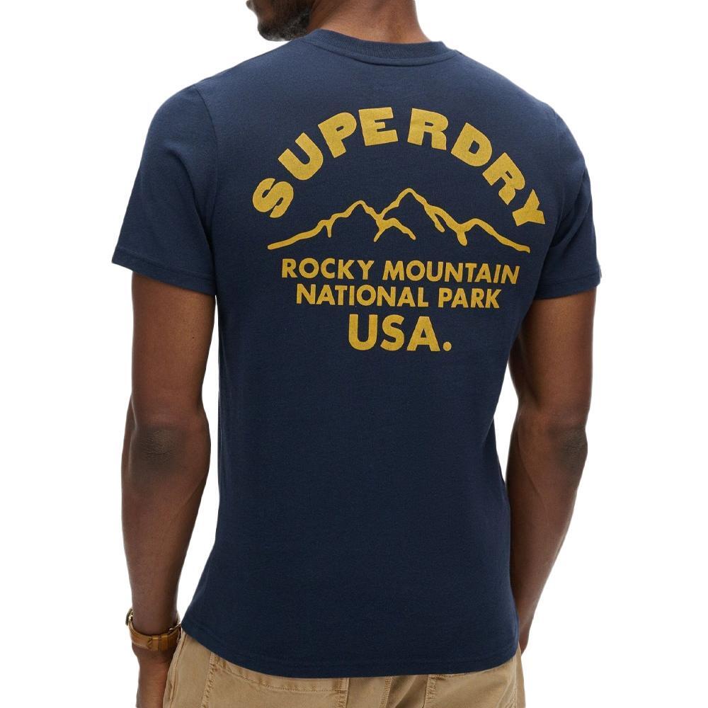 T-shirt Marine Homme Superdry Lo-fi Outdoor 2/2