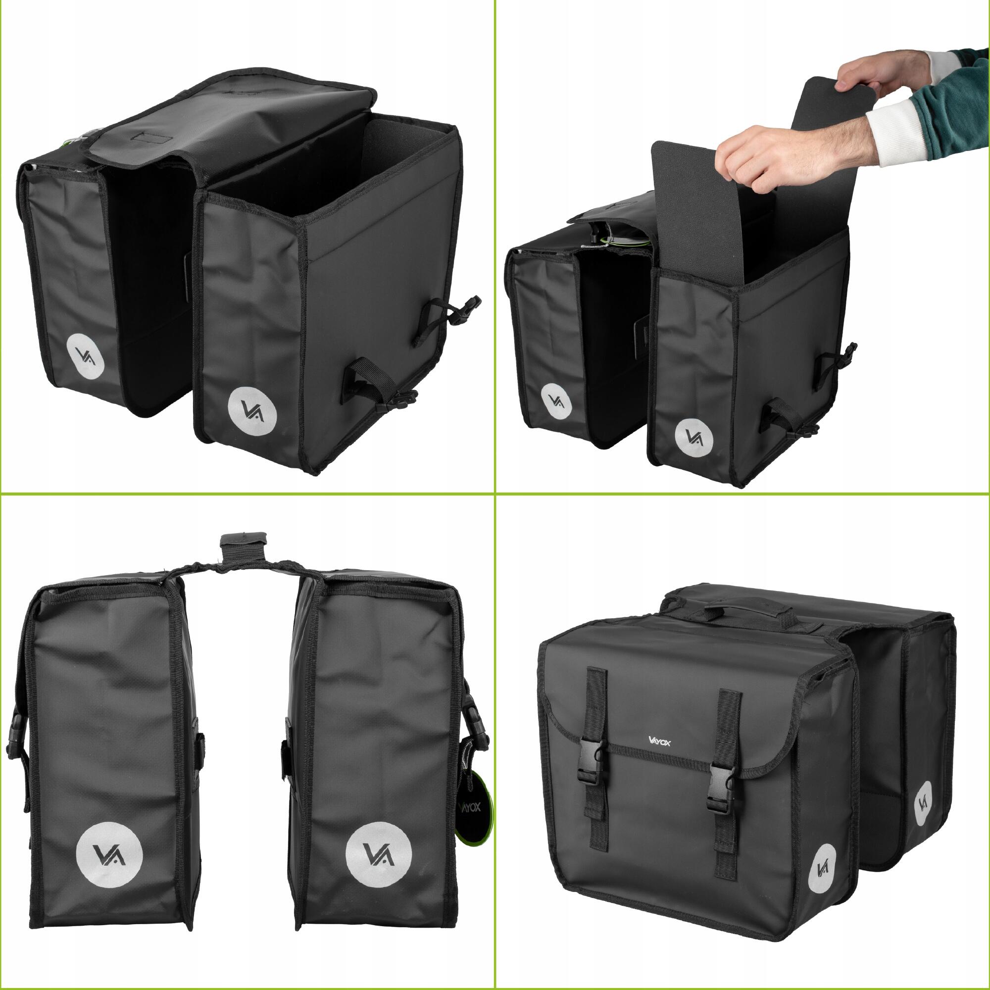 VAYOX VA0447 dubbele fietstas voor bagagedrager waterdicht 29L 3/8