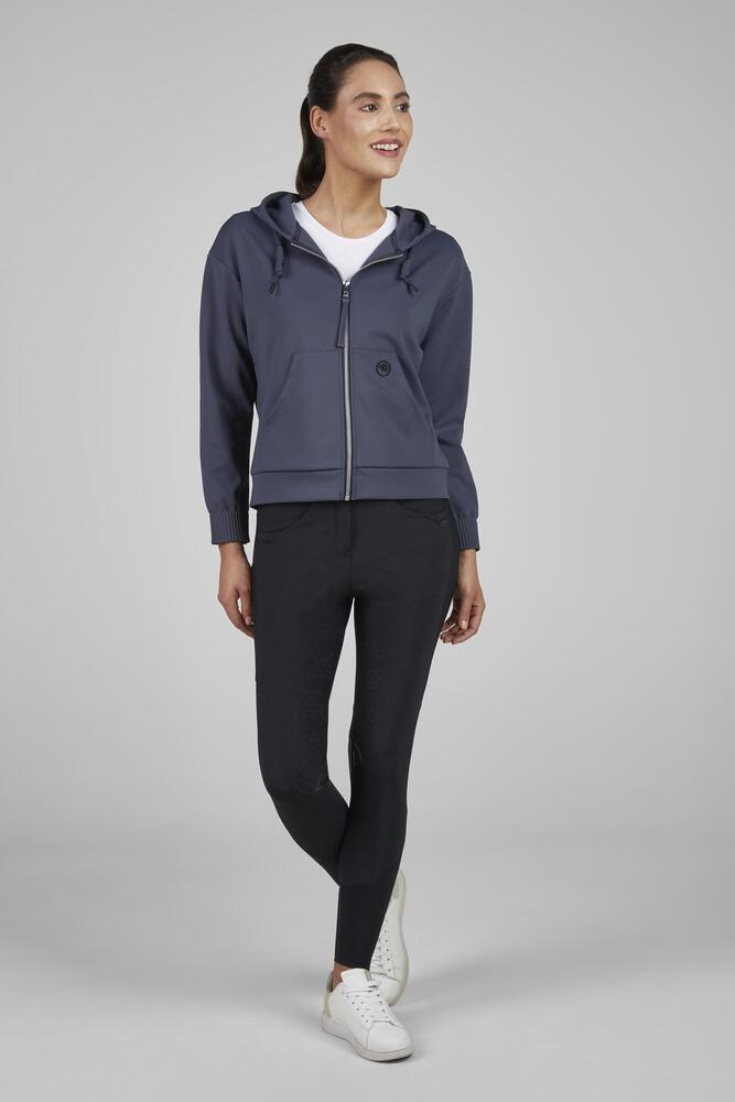 Sweatshirtjacke Damen Athleisure graphite blue 6/7