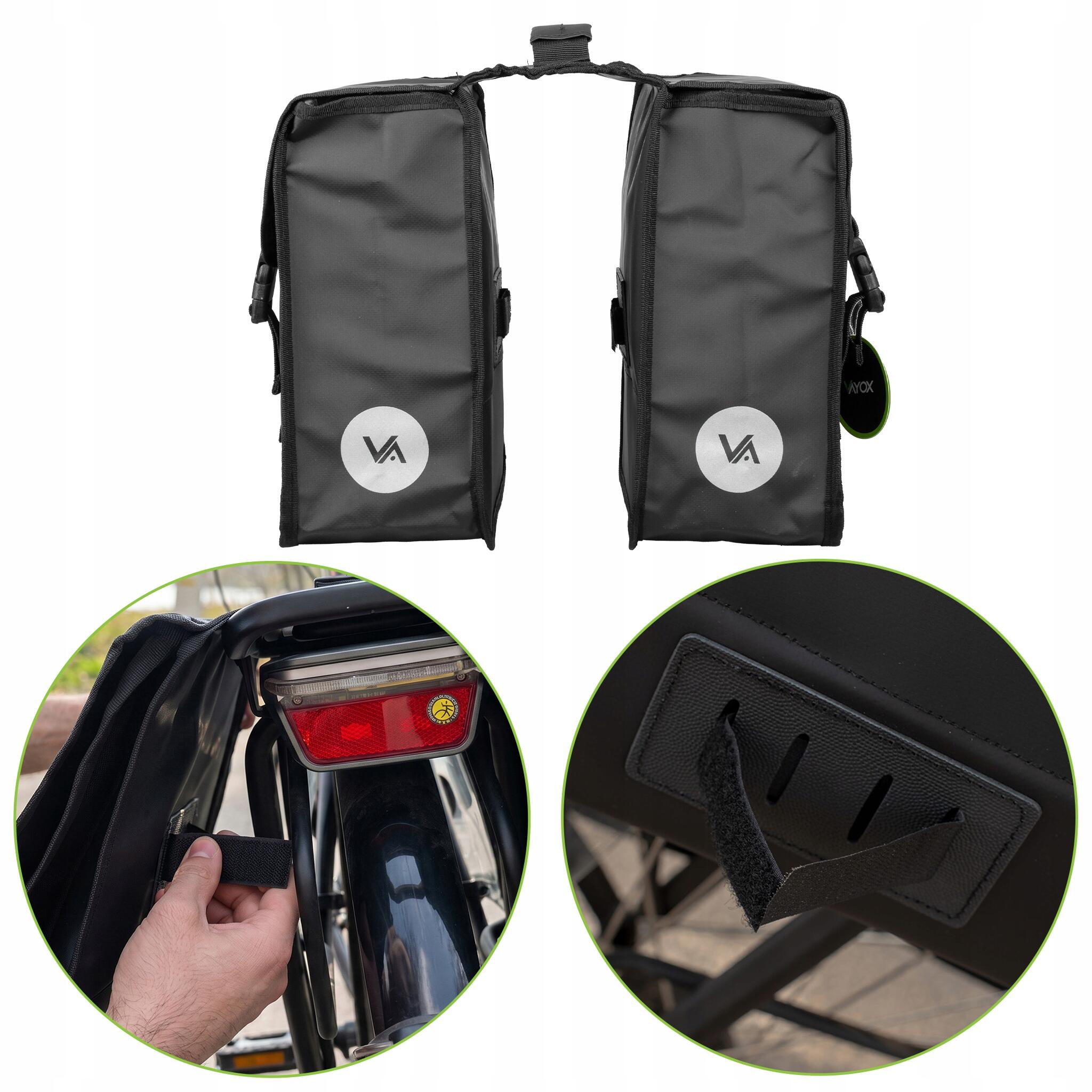 VAYOX VA0447 dubbele fietstas voor bagagedrager waterdicht 29L 7/8