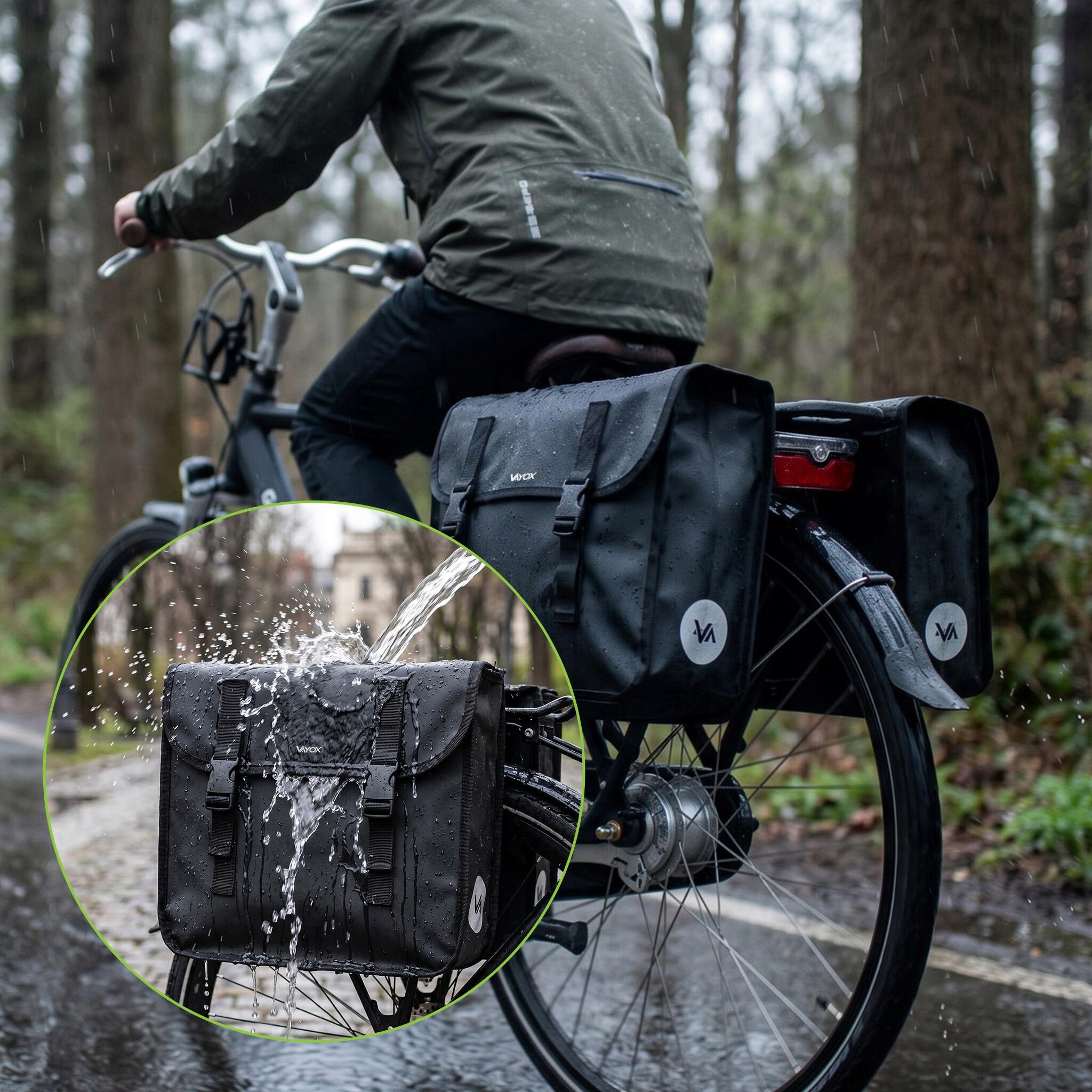 VAYOX VA0447 dubbele fietstas voor bagagedrager waterdicht 29L 4/8