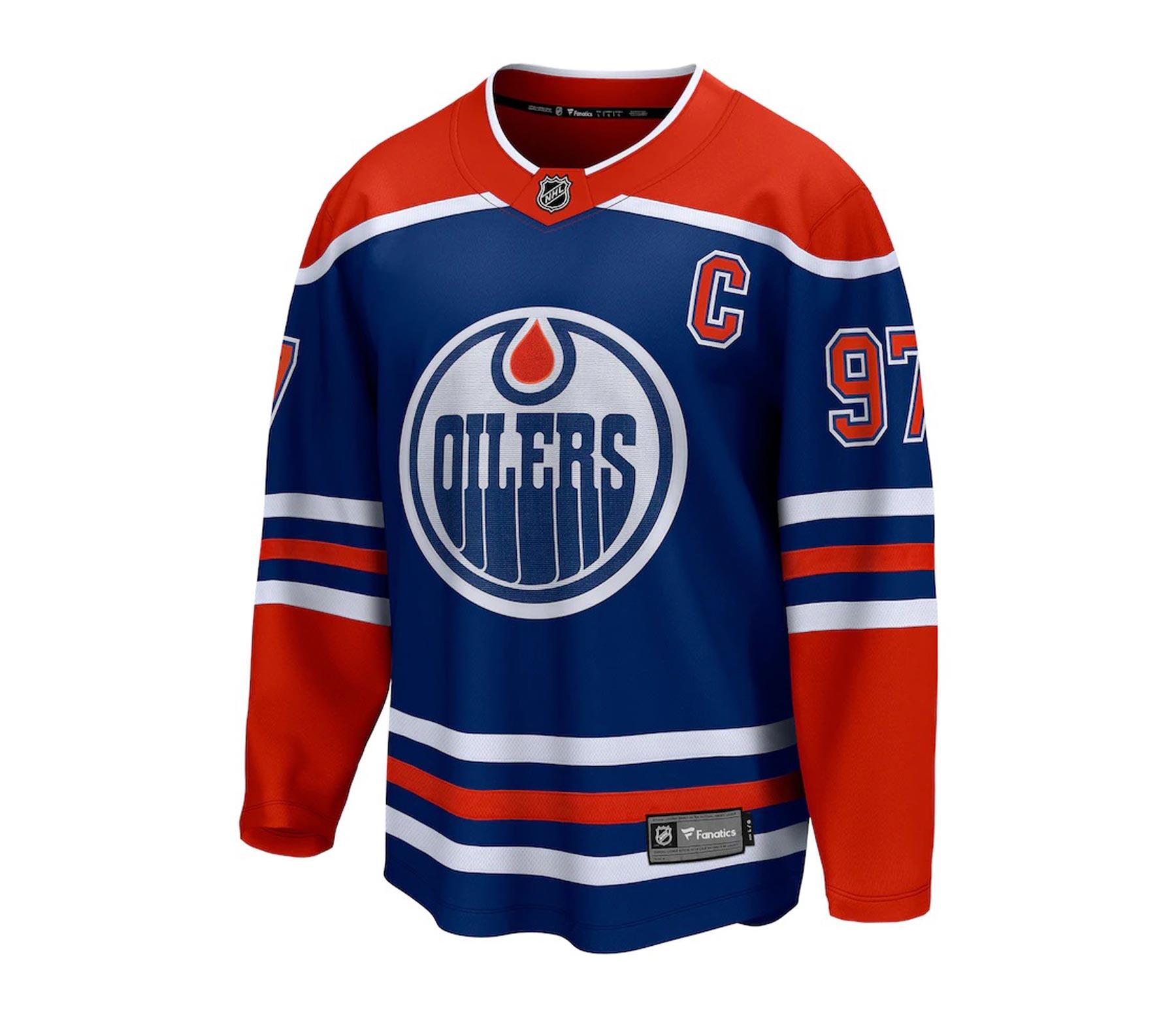 Trikot Fanatics Breakaway NHL Edmonton Oilers Home Blau Connor McDavid 3/3