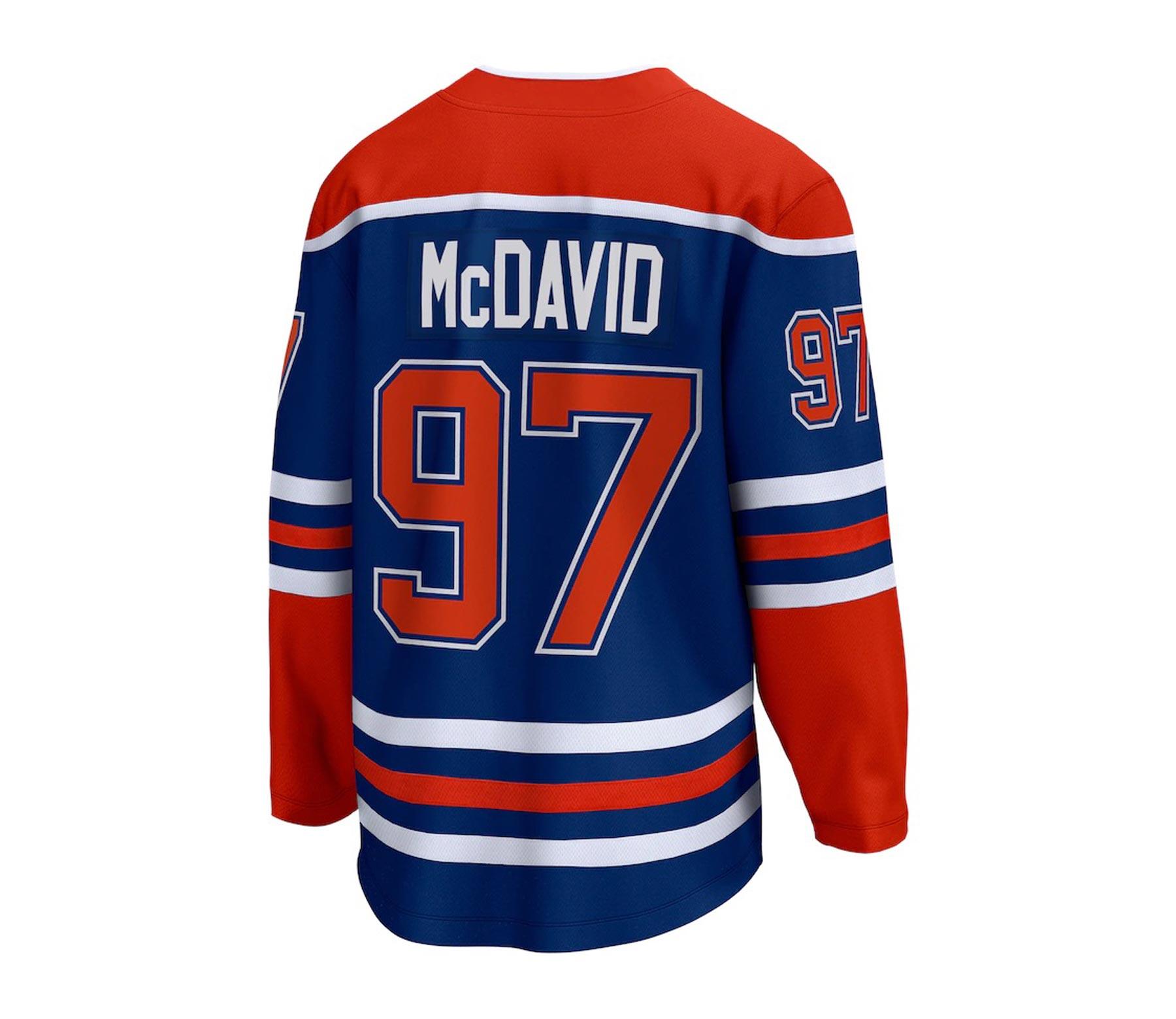 Trikot Fanatics Breakaway NHL Edmonton Oilers Home Blau Connor McDavid 2/3