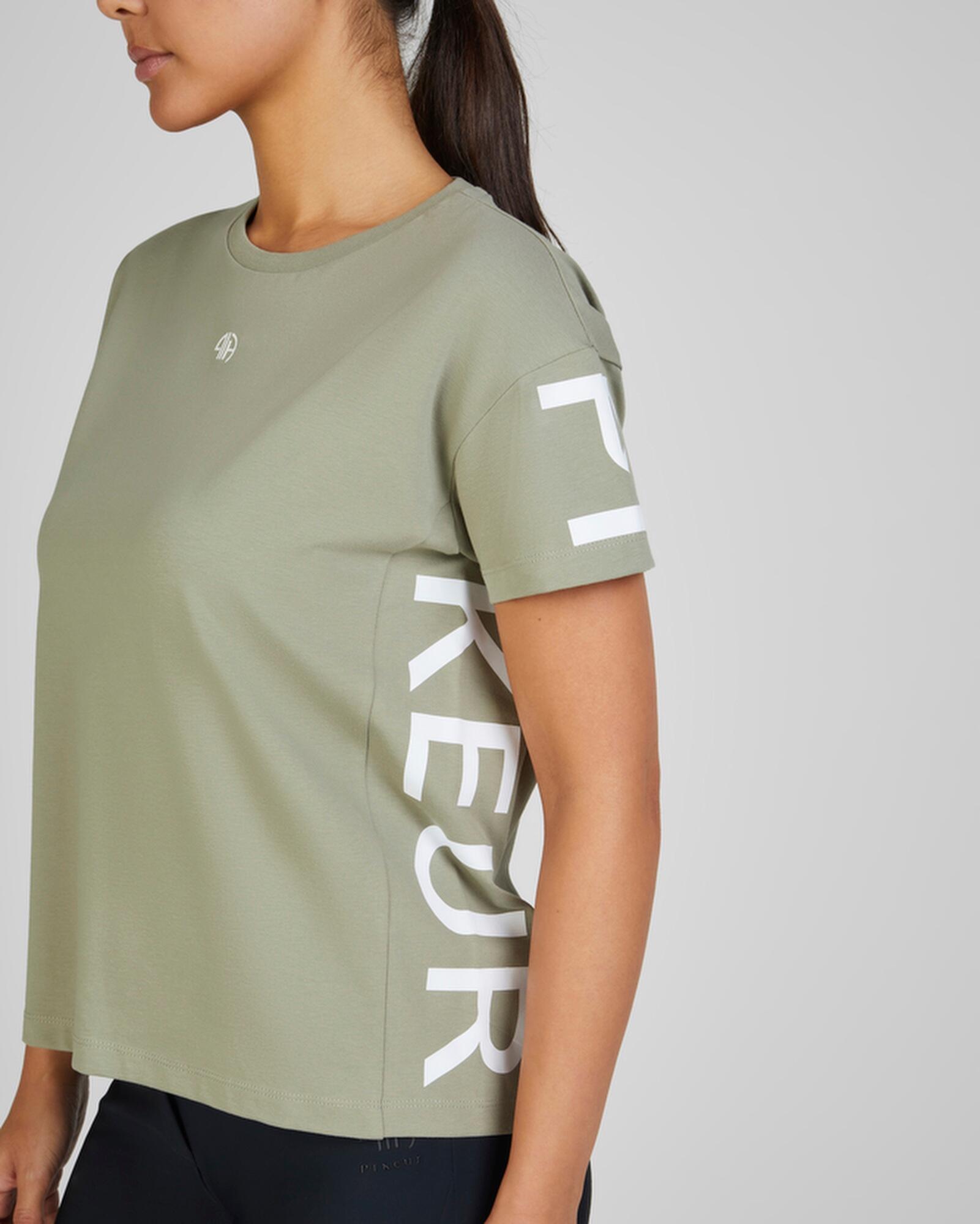 T-Shirt Damen Oversized light moss 3/7