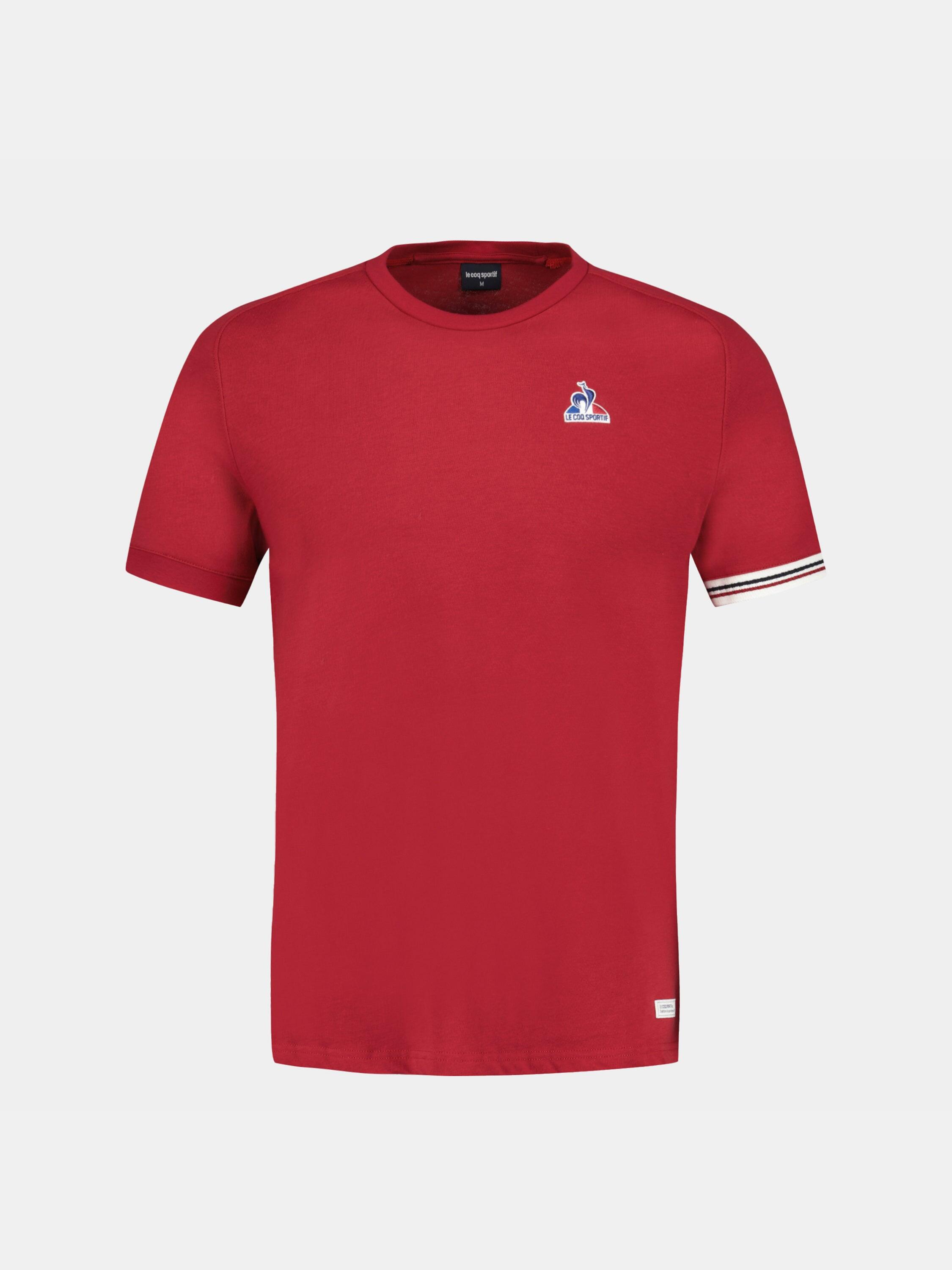 T-shirt Tricolore en jersey de coton à manches marteau 2/6