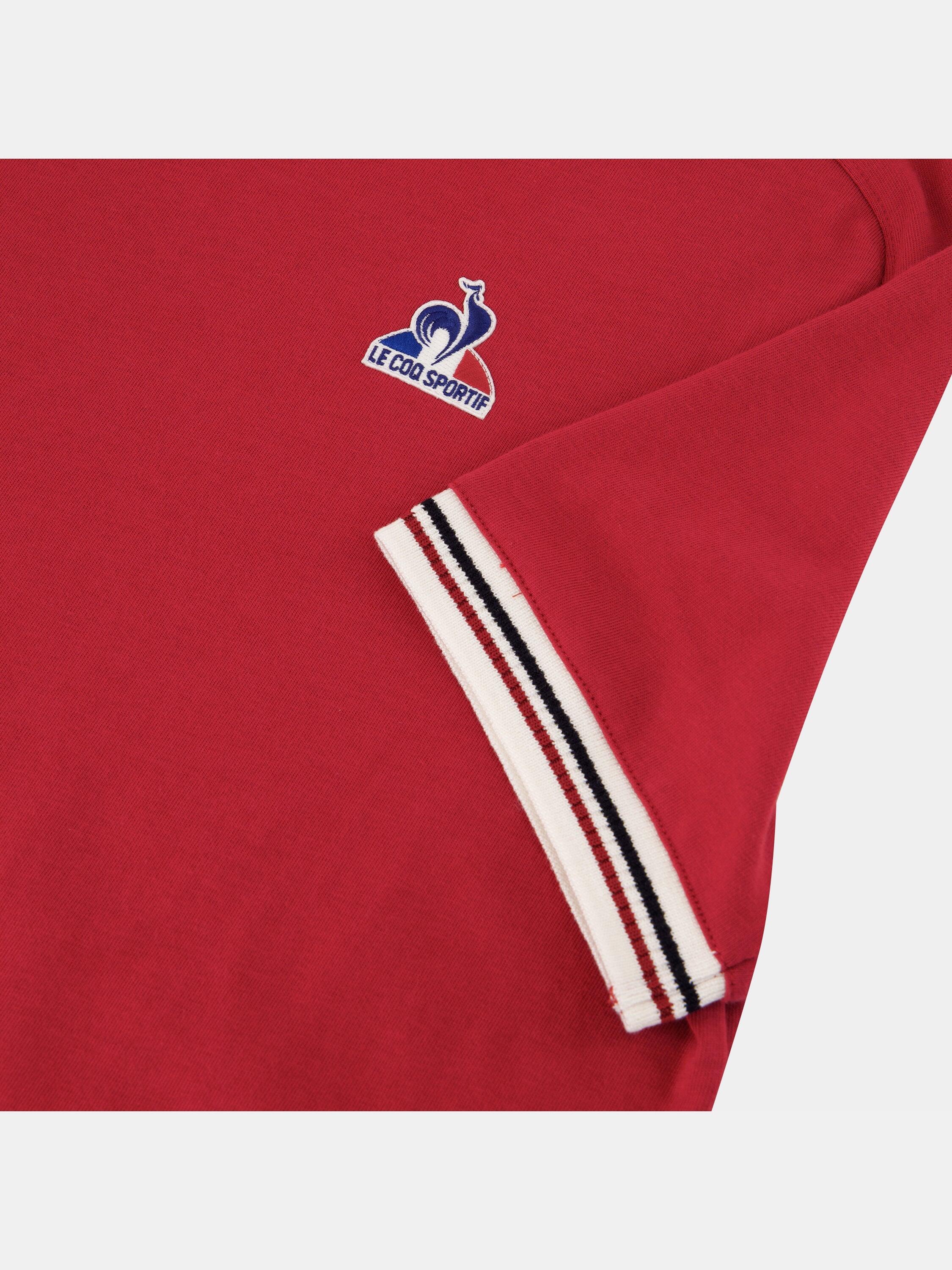 T-shirt Tricolore en jersey de coton à manches marteau 5/6
