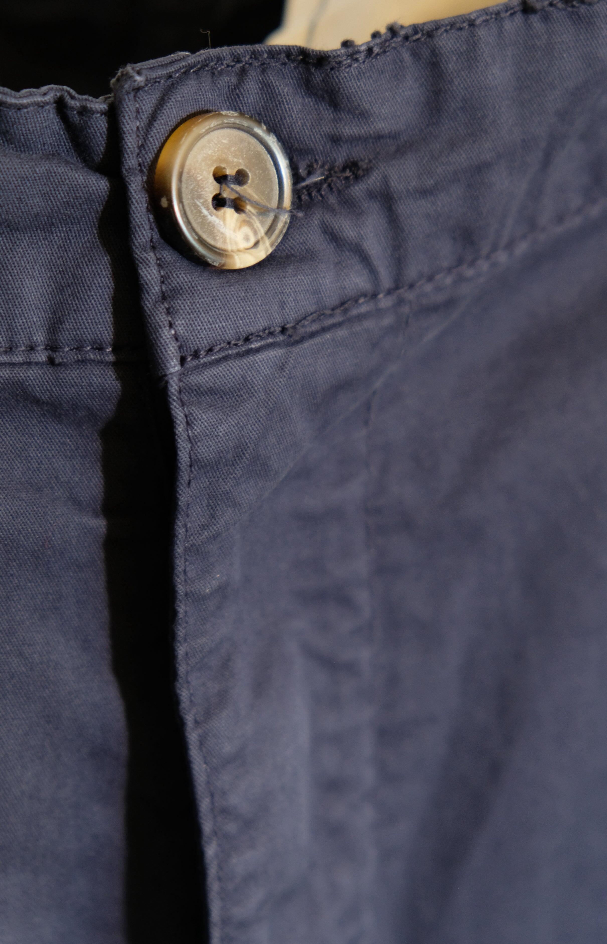 Pantaloni Folgore cargo con tasconi blu uomo 3/4