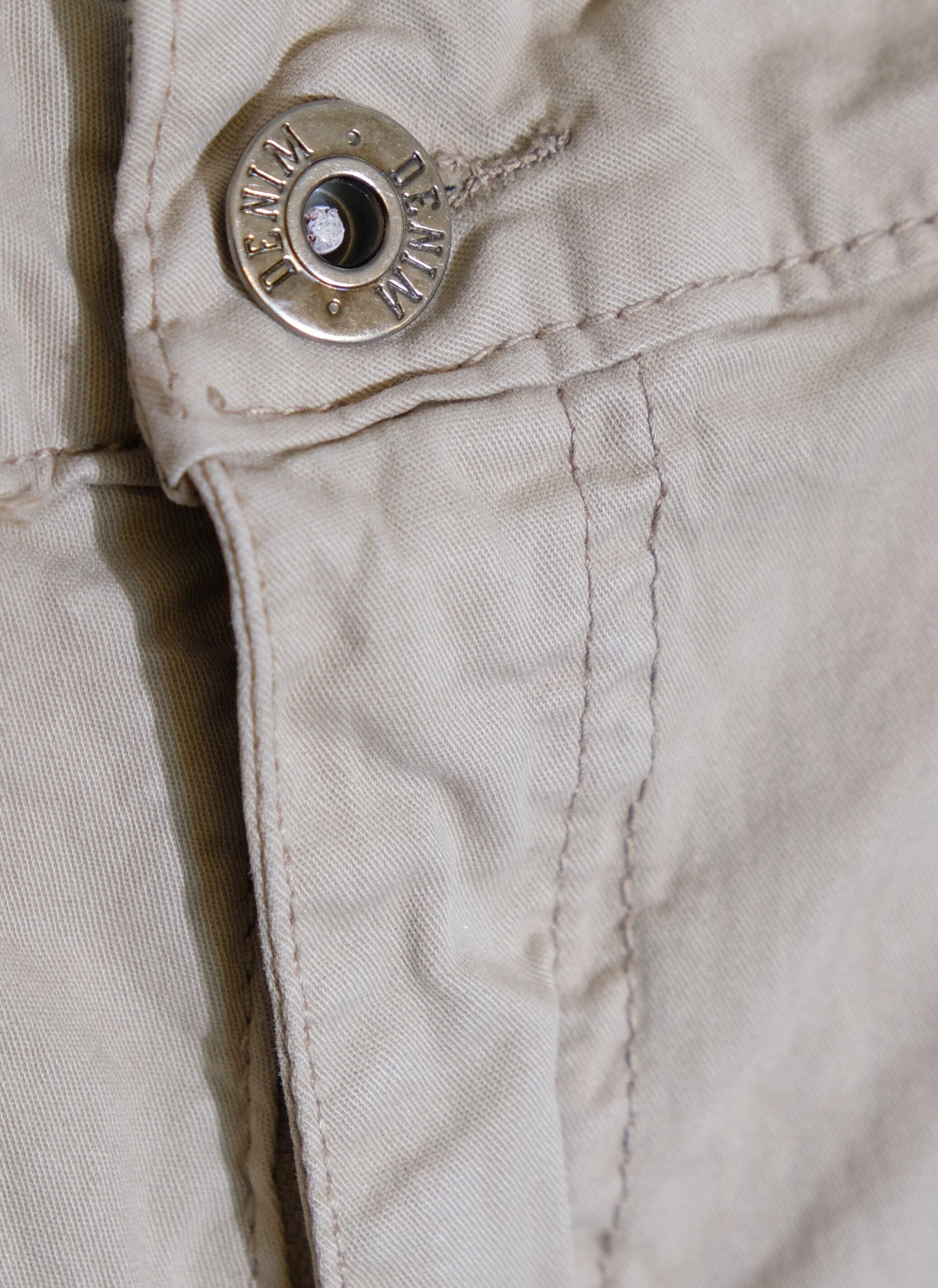 Pantaloni Aviazione Esercito cargo con tasconi khaki uomo 4/4