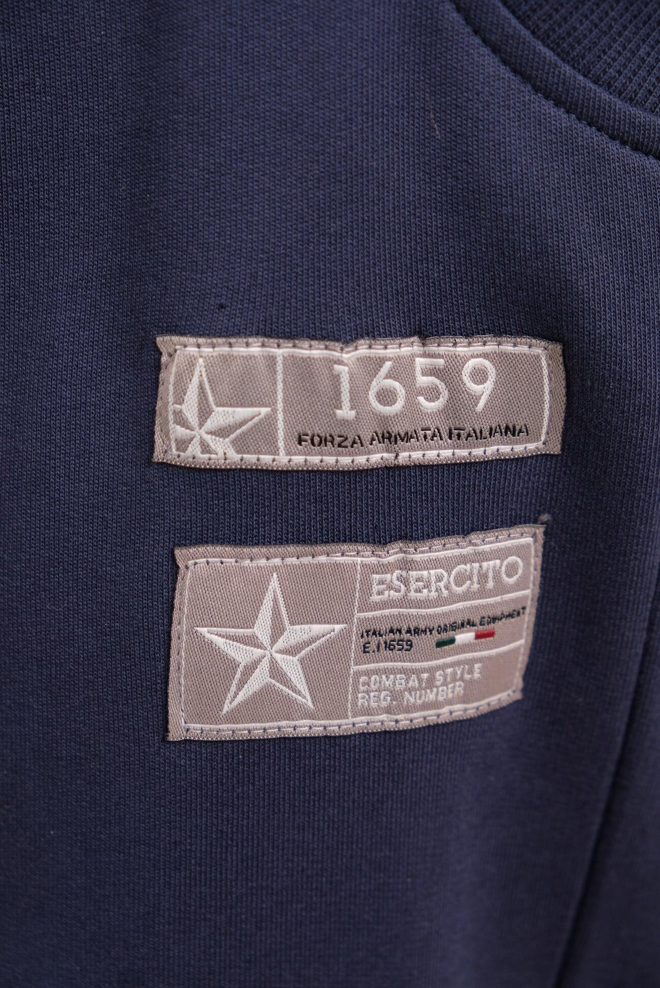 Pantaloni Esercito joggers con tasche blu uomo 3/4