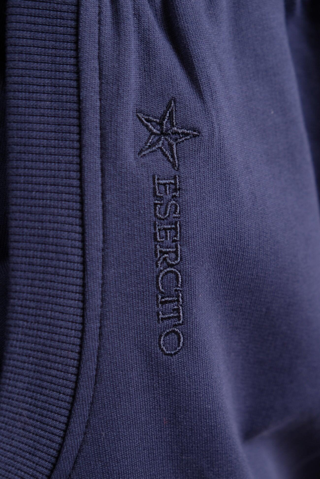 Pantaloni Esercito joggers con tasche blu uomo 4/4
