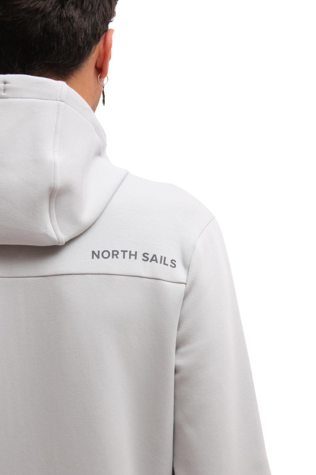 Felpa uomo con zip e patch logo 3/5