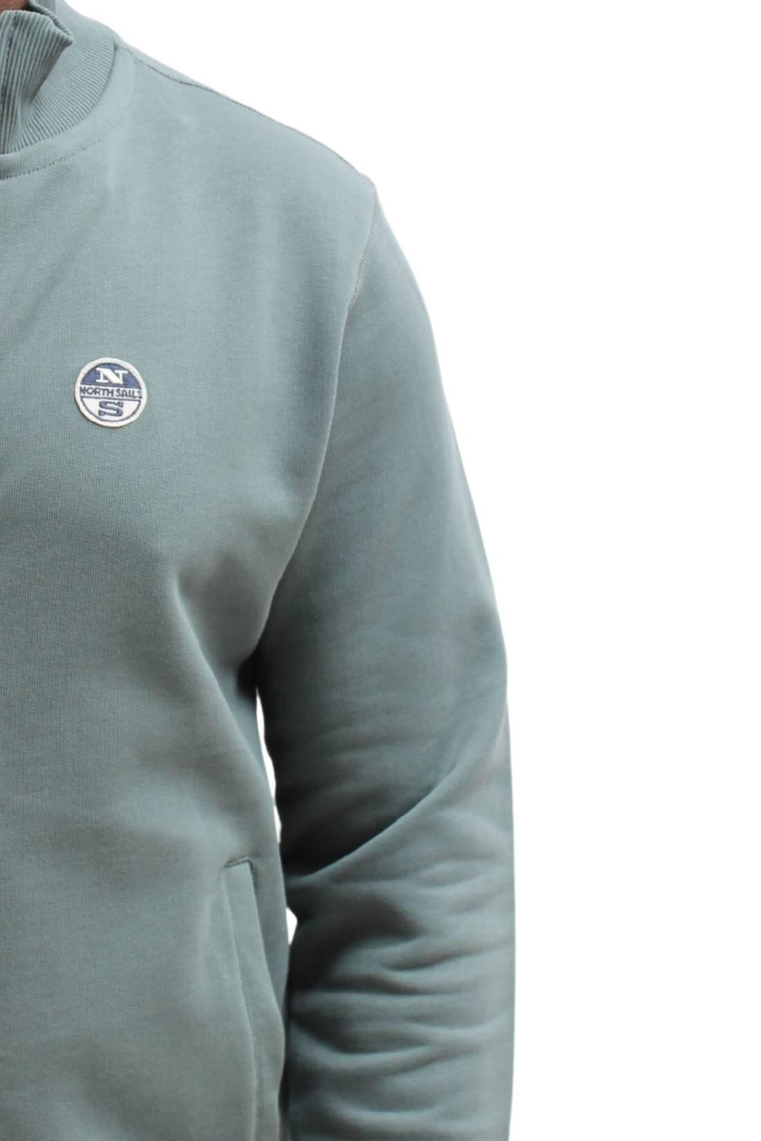 Felpa uomozip e logo 2/4