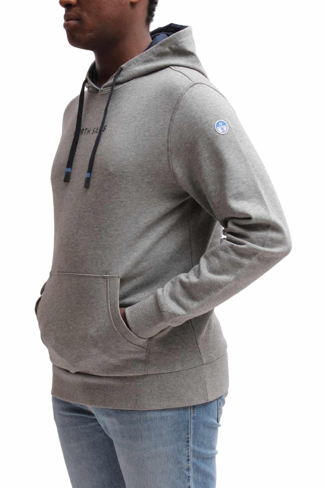 Felpa uomo con cappuccio e logo 4/4