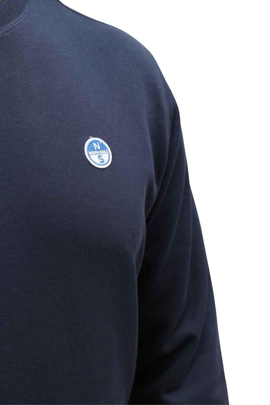 Felpa estiva uomo girocollo con logo 2/4