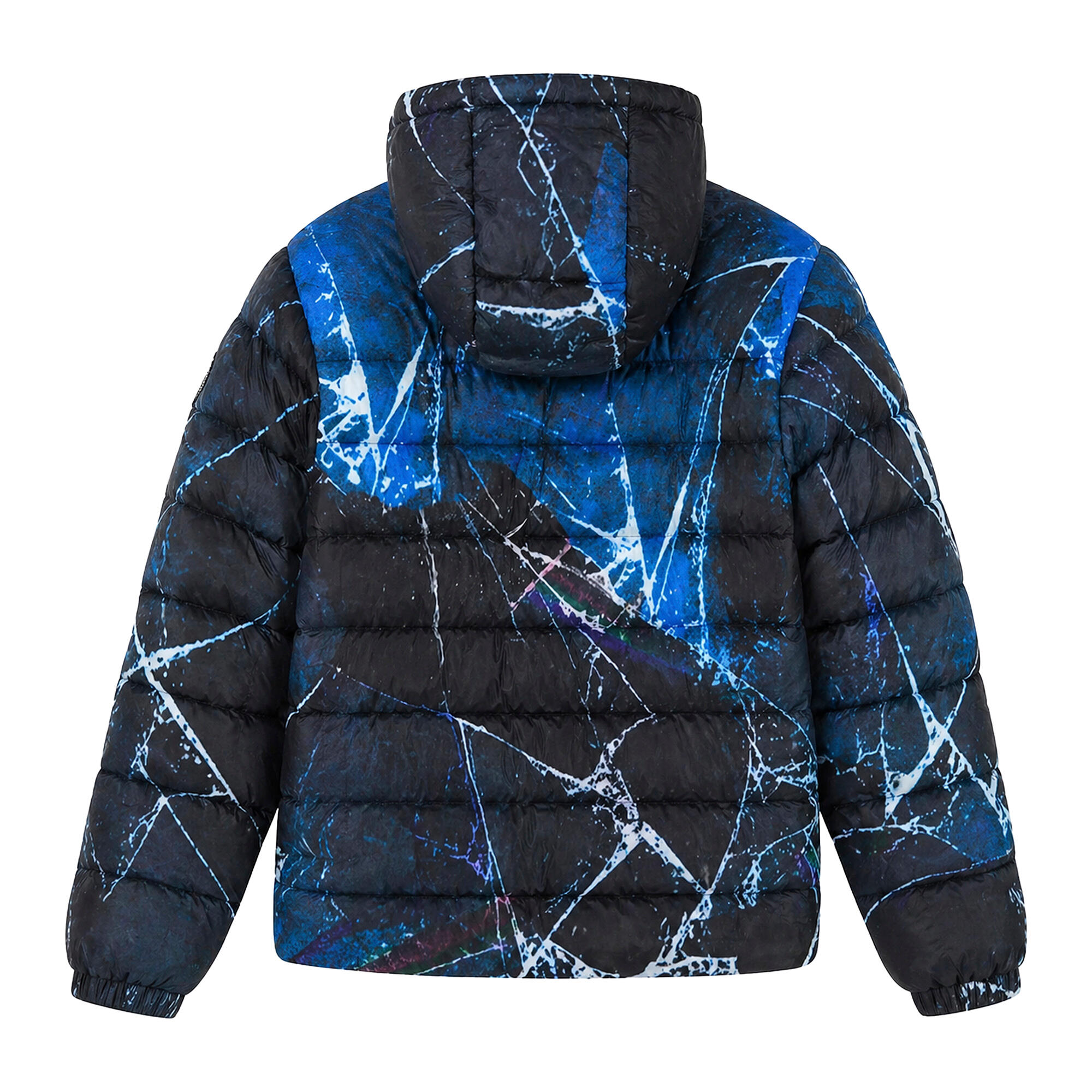 HYPE - Doudoune garçon noir bleu capuche matelassée chaude manteau hiver 2/5