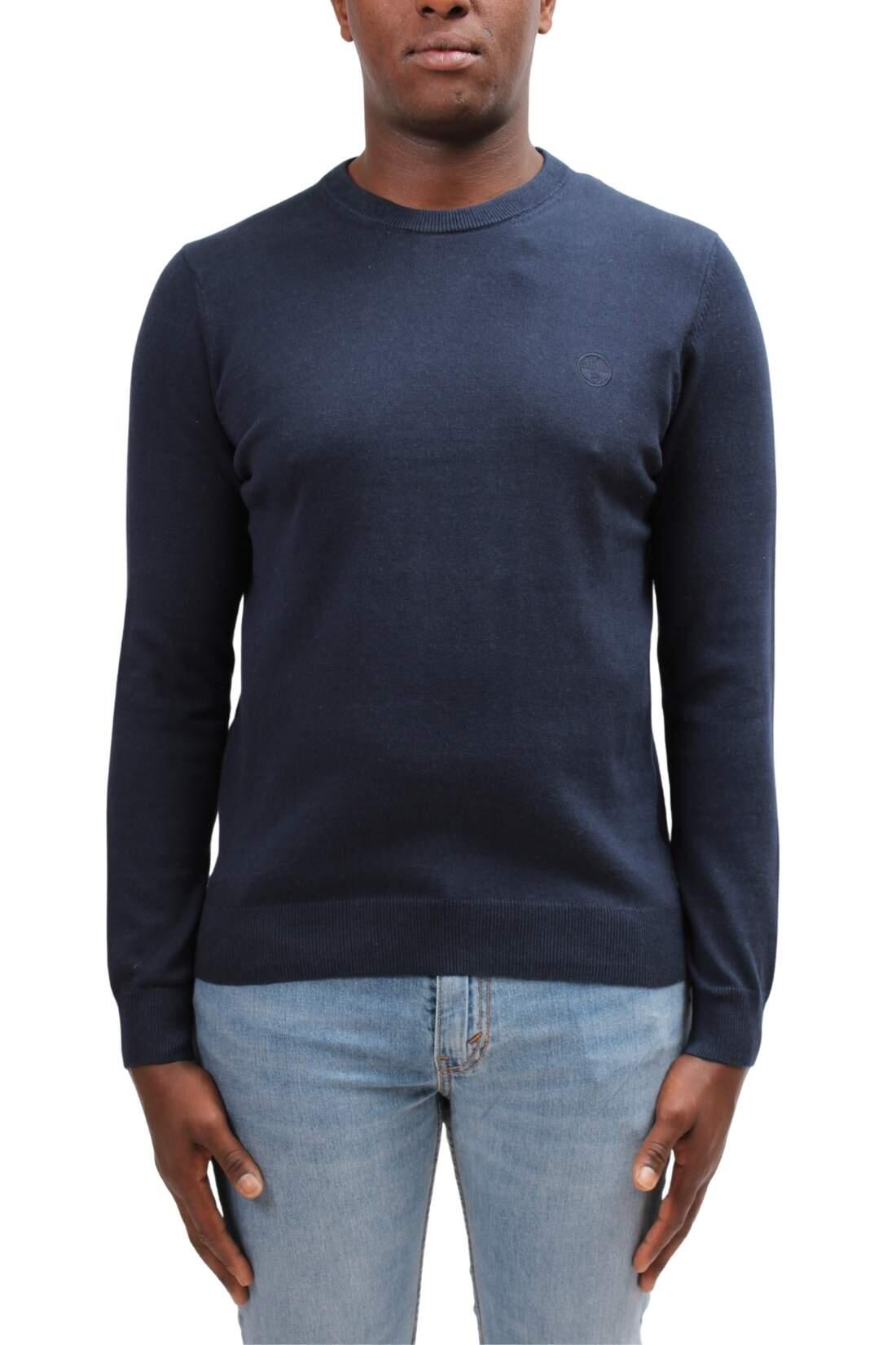Pullover - sportswear - Men - Slim fit, 100% algodón - Navy blue 2/3