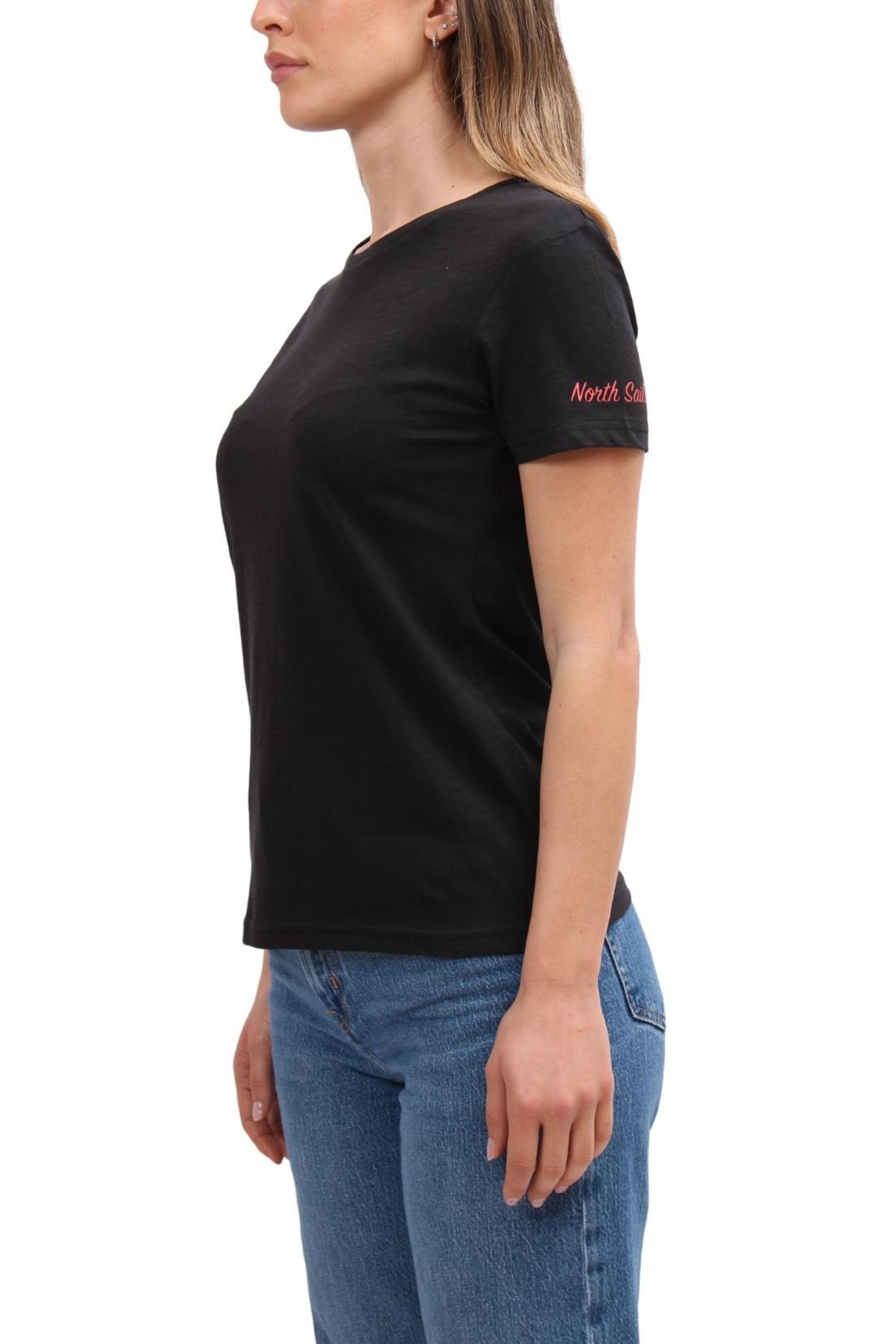 T-shirt donna in cotone organico fiammato 4/4