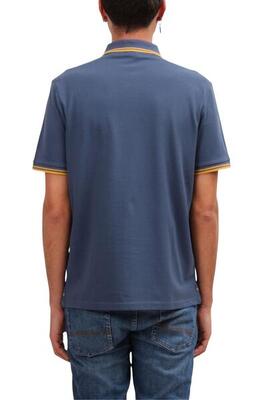 Polo shirt - sportswear - men - regular fit short-sleeved cotton polo - blue