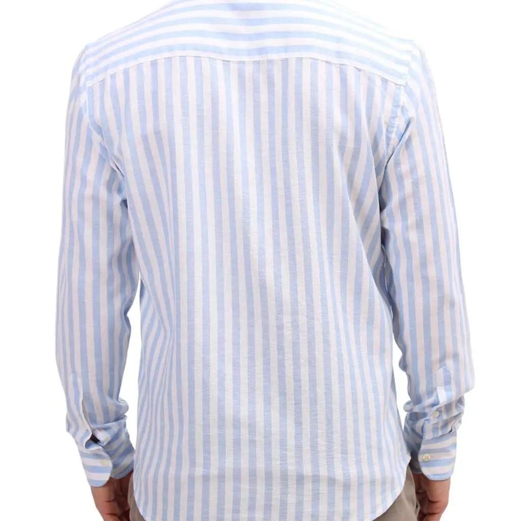NORTH SAILS - Camicia uomo in misto lino con logo  - Taglia M