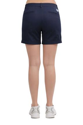 Shorts - Sportswear - Femme - Chino coton, logo - Bleu marine