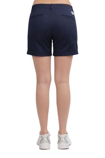 Shorts - Sportswear - Femme - Chino coton, logo - Bleu marine