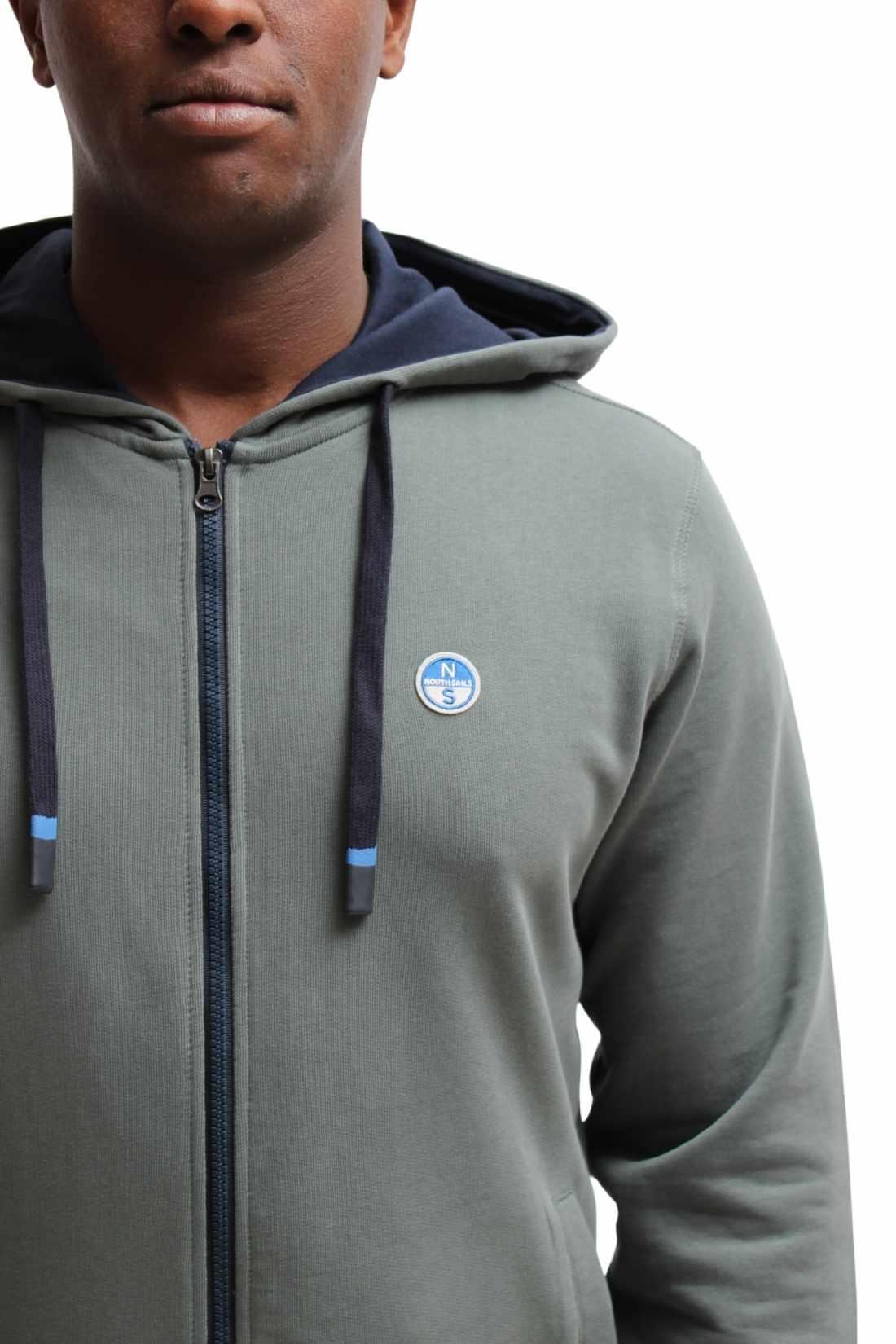 Felpa uomocappuccio e zip 2/4