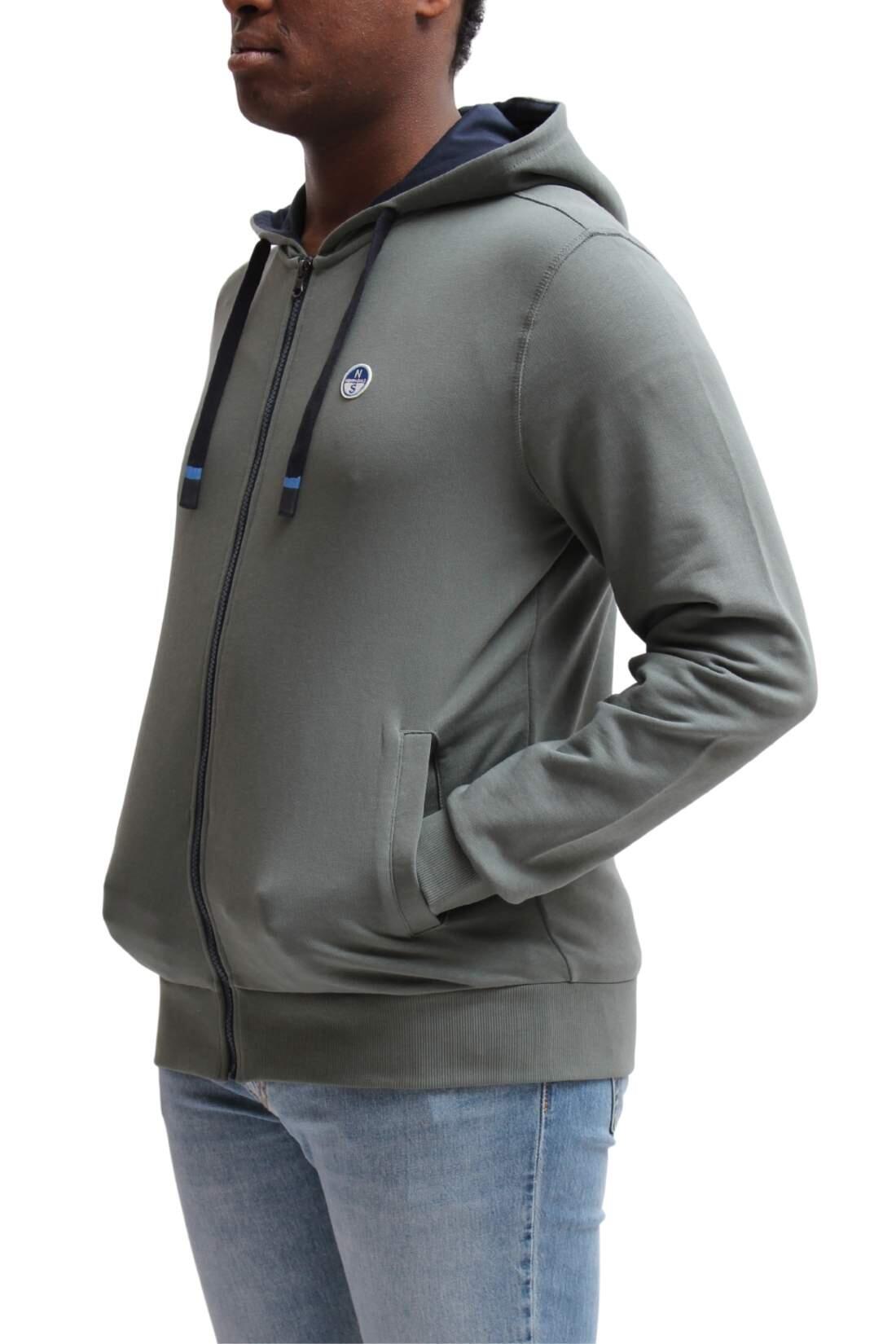 Felpa uomocappuccio e zip 4/4