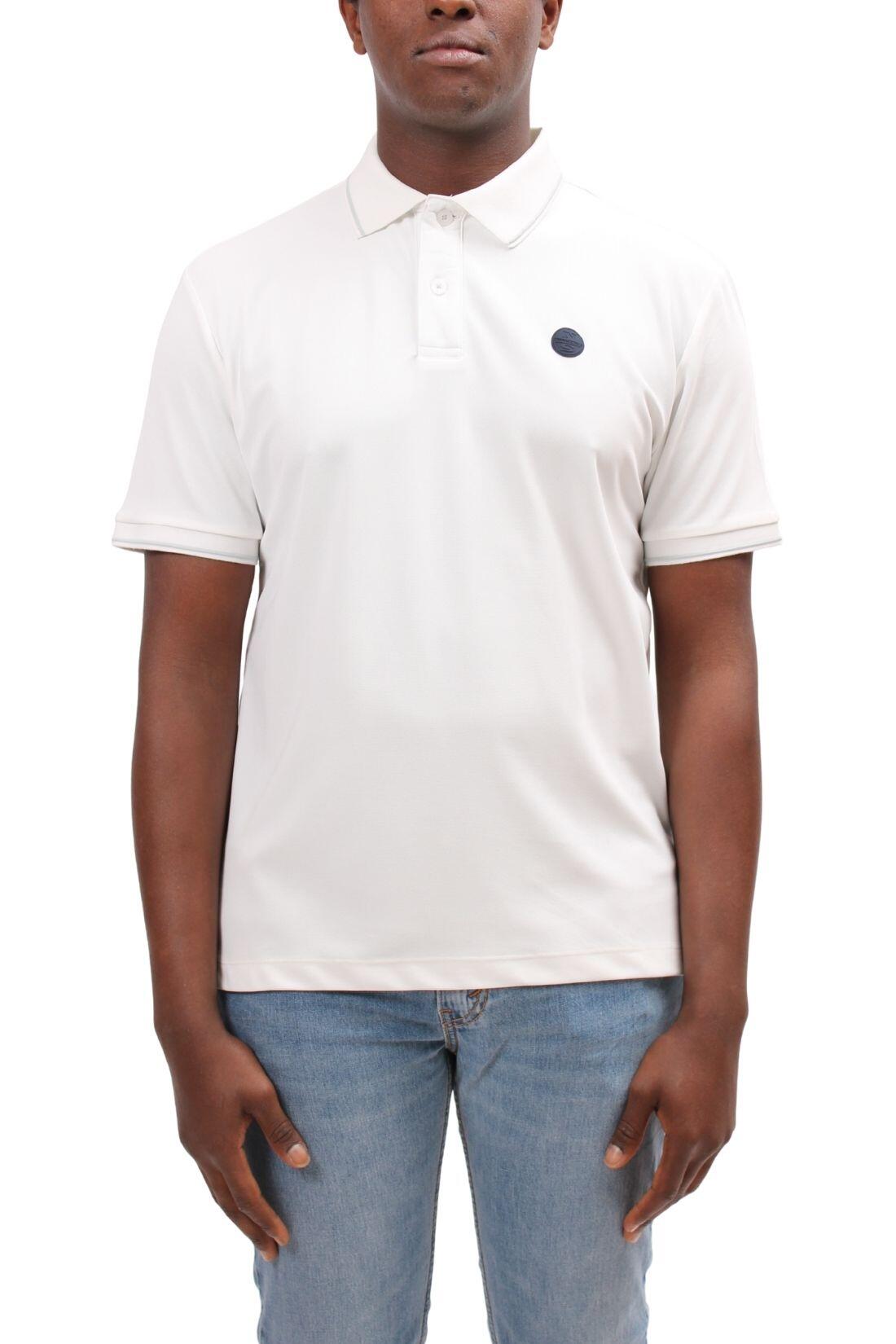 Polo uomo con patch logo 3/4