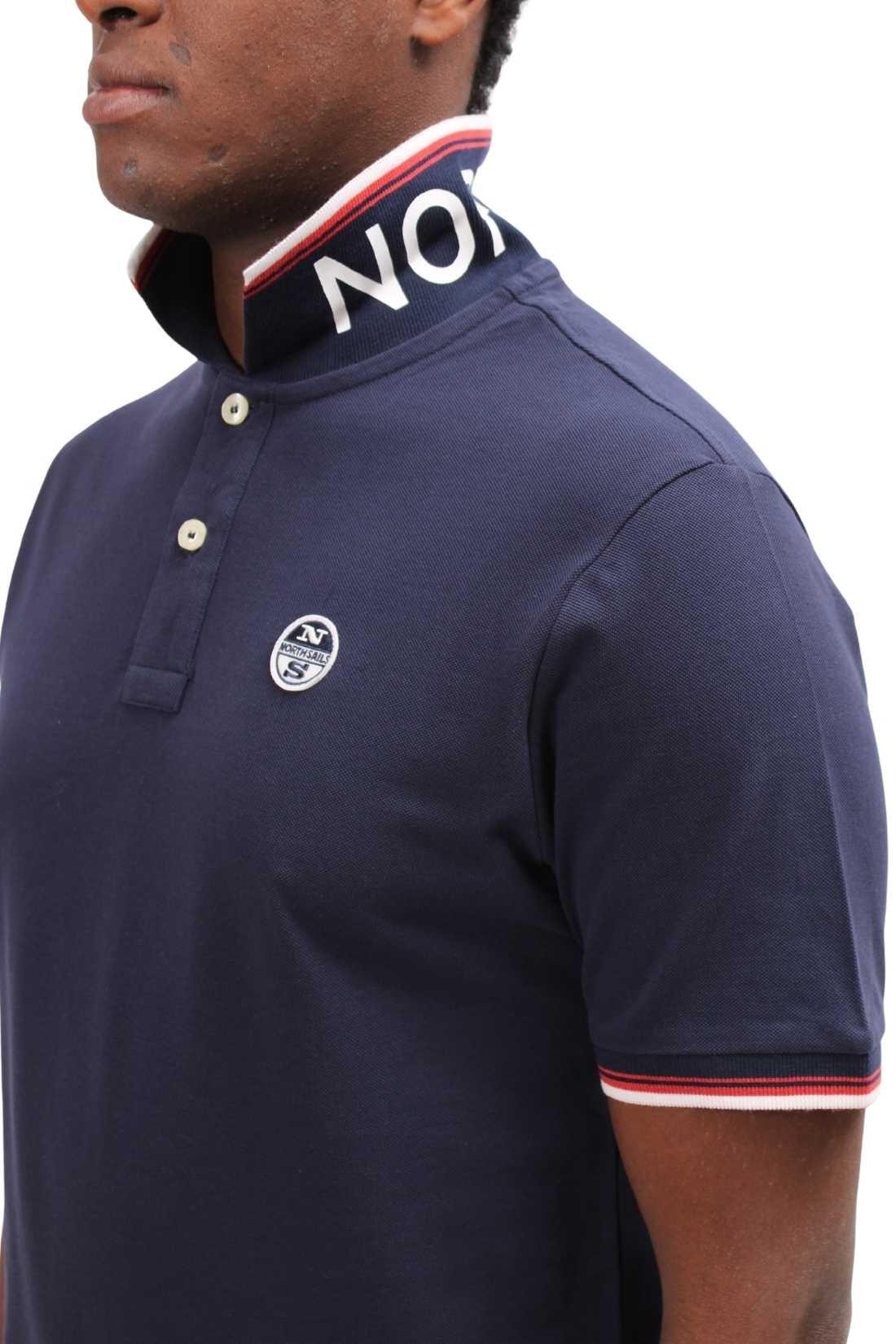 Polo uomo con profili a contrasto 2/4