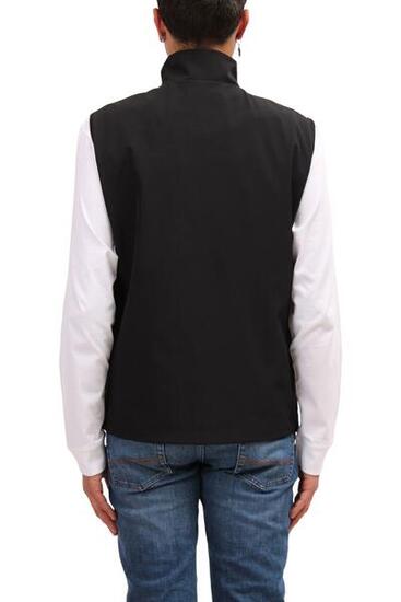 Giubbotto smanicato uomo con patch logo