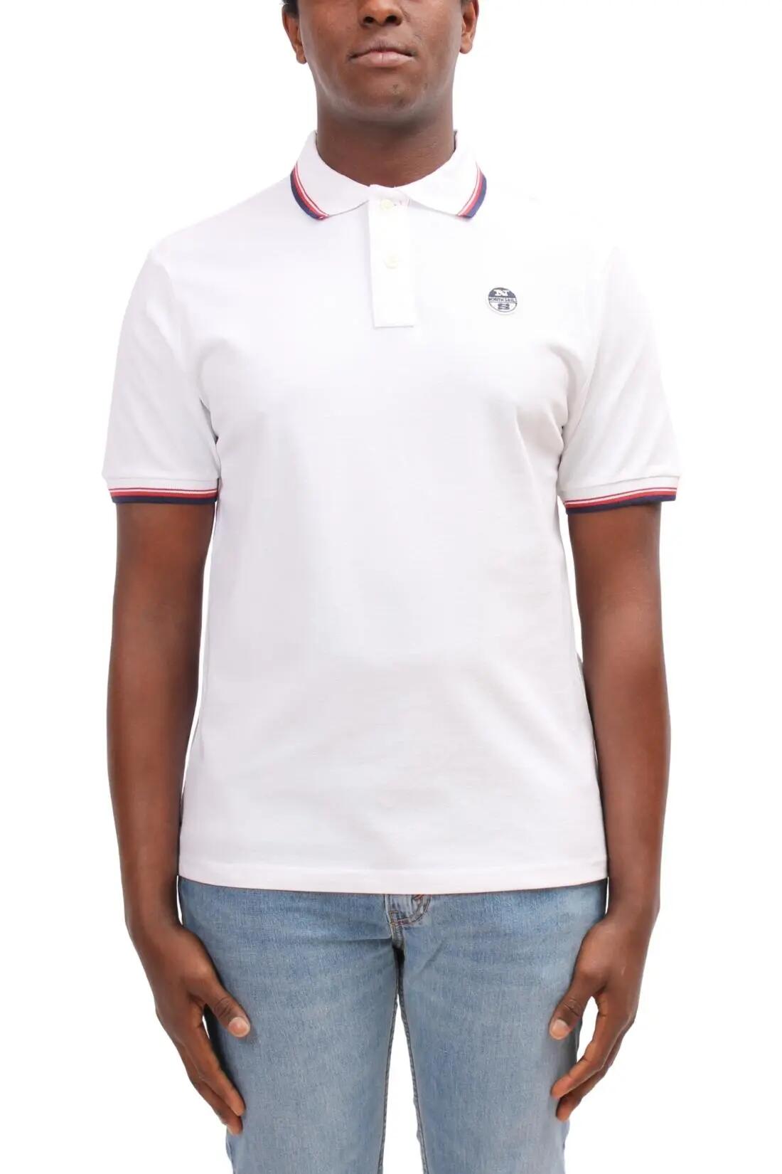 Polo uomo con profili a contrasto 3/4