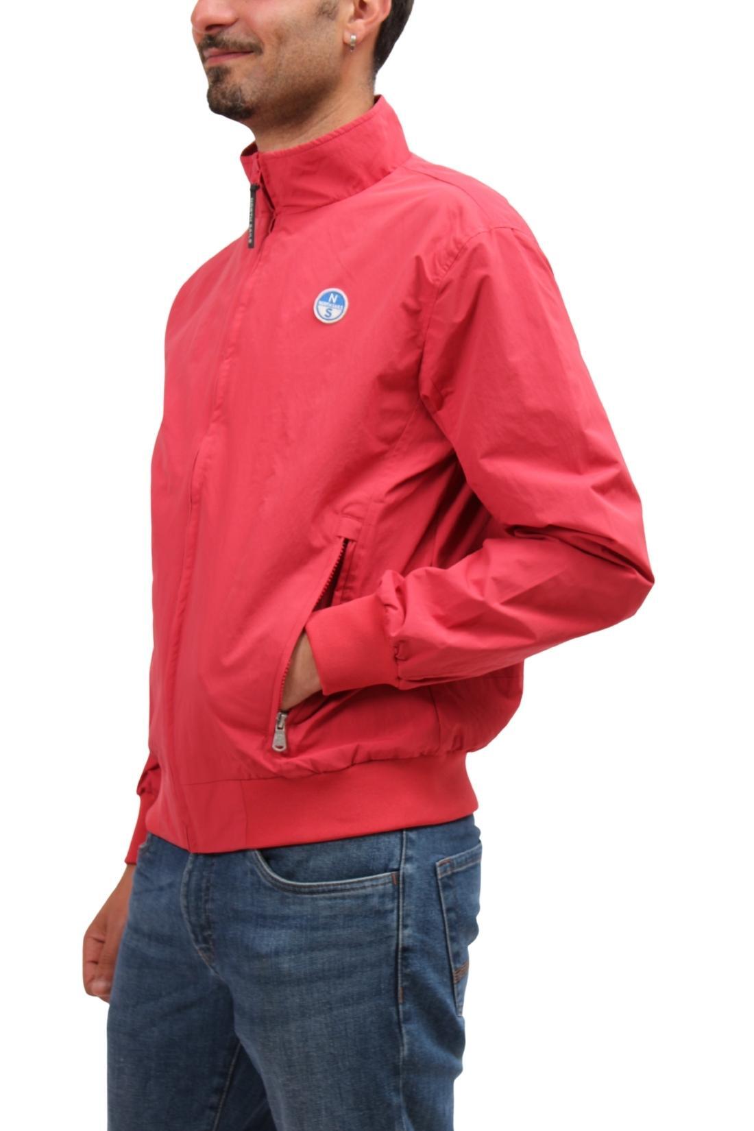 Bomberjas - sportswear - Heren - Model met logo - Lichtgewicht, winddicht - Rood 5/5