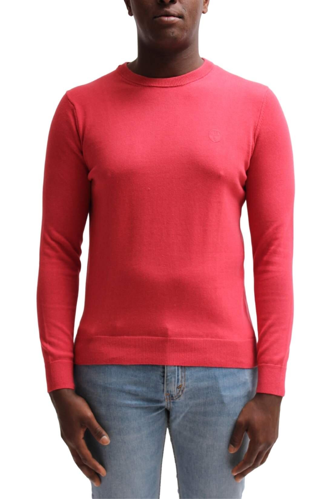 Pullover uomo slim in puro cotone 3/4