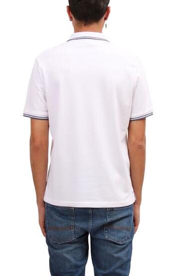 Polo - sportswear - homme - manches courtes - regular fit - blanc