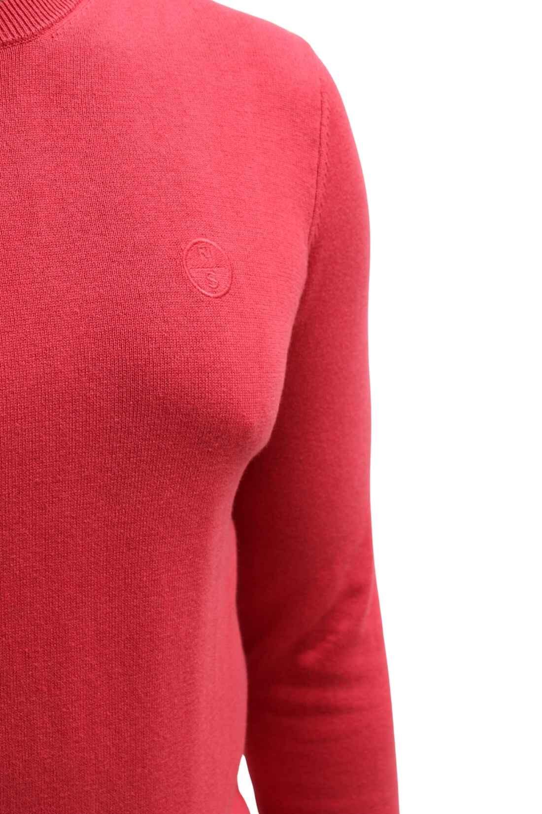 Pull - Sportswear - Homme - Slim en coton - Rouge 2/4