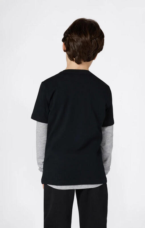 Champion Script Shop - Maglietta a Maniche Corte da Ragazzo, Nero 8A 3/3
