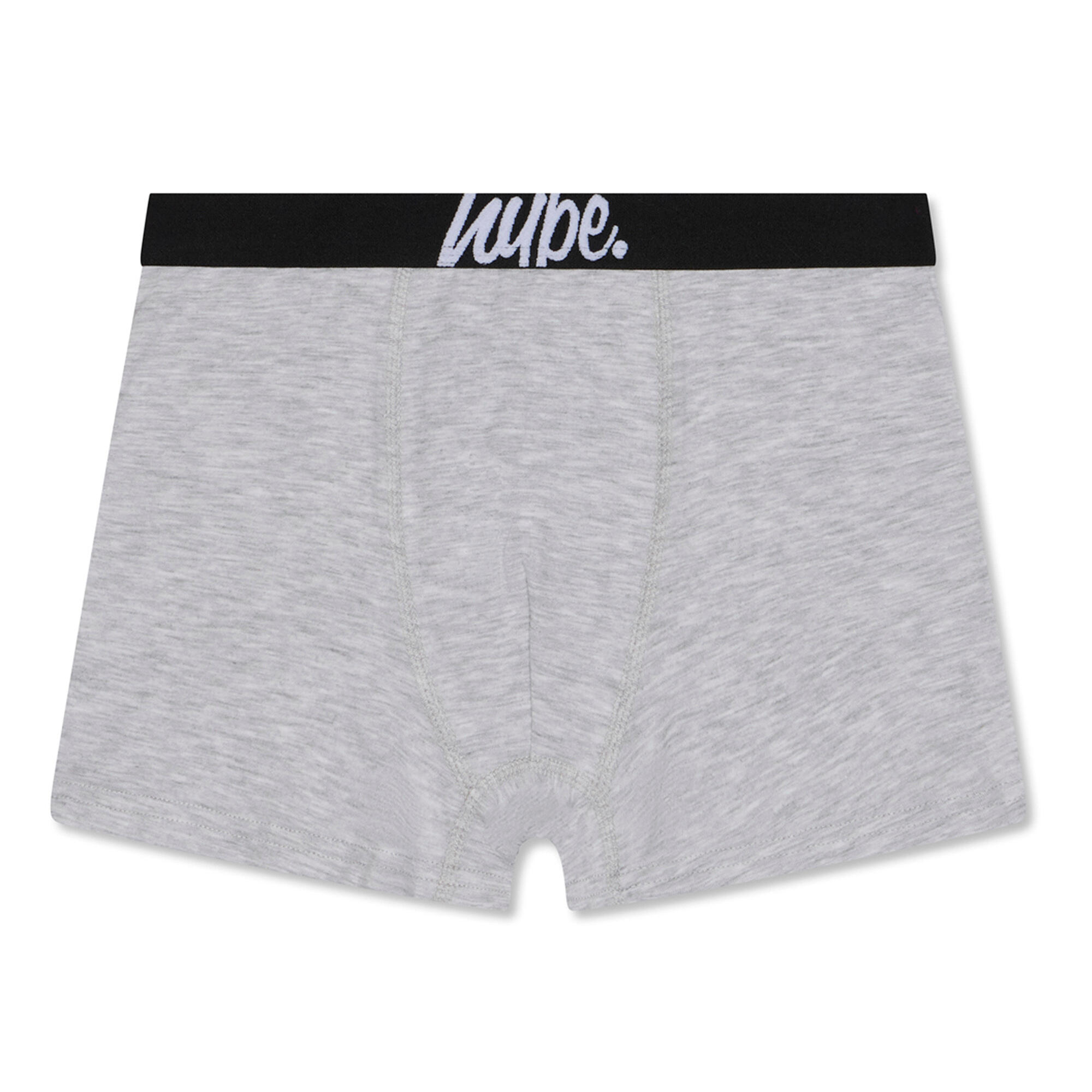 HYPE - 3 Boxers Garçon Noir Gris Bleu Marine Sous-vêtements Doux Respirants 4/5