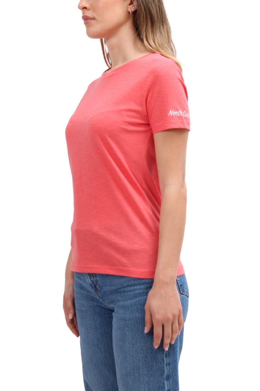 T-shirt donna in cotone organico fiammato 4/4
