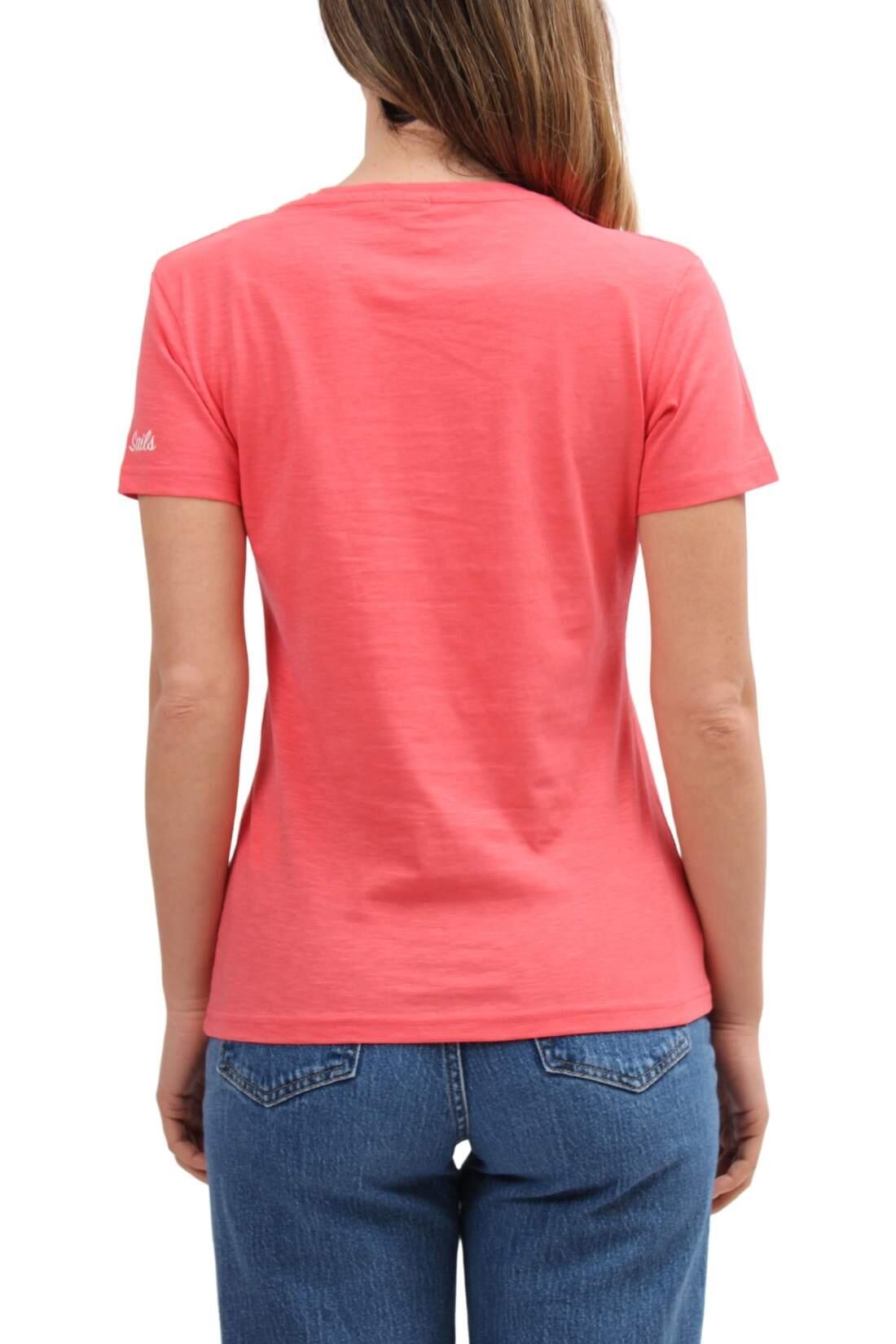 T-shirt donna in cotone organico fiammato 1/4